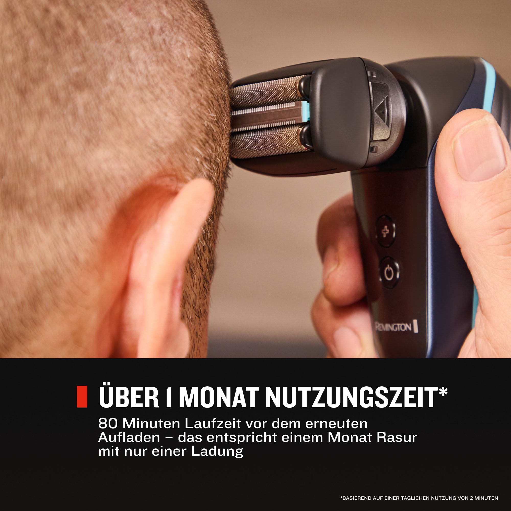 Remington Glatzen-Rasierer »XF8000« Balder Head & Face Elektrorasierer für Nass-& Trockenrasur