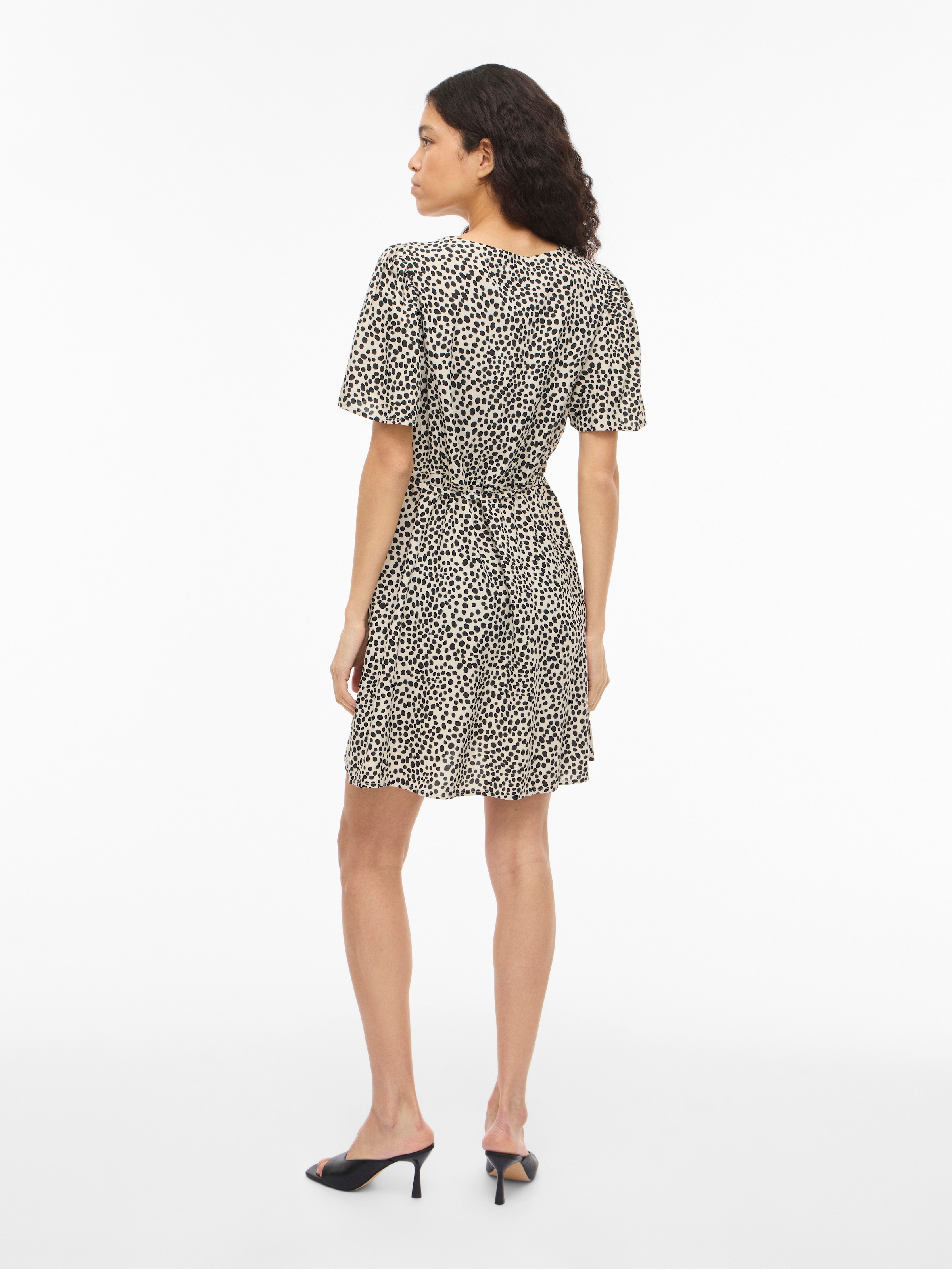 Vila Minikleid »VIGRACE V-NECK S/S SHORT DRESS - NOOS« Sommerkleid,