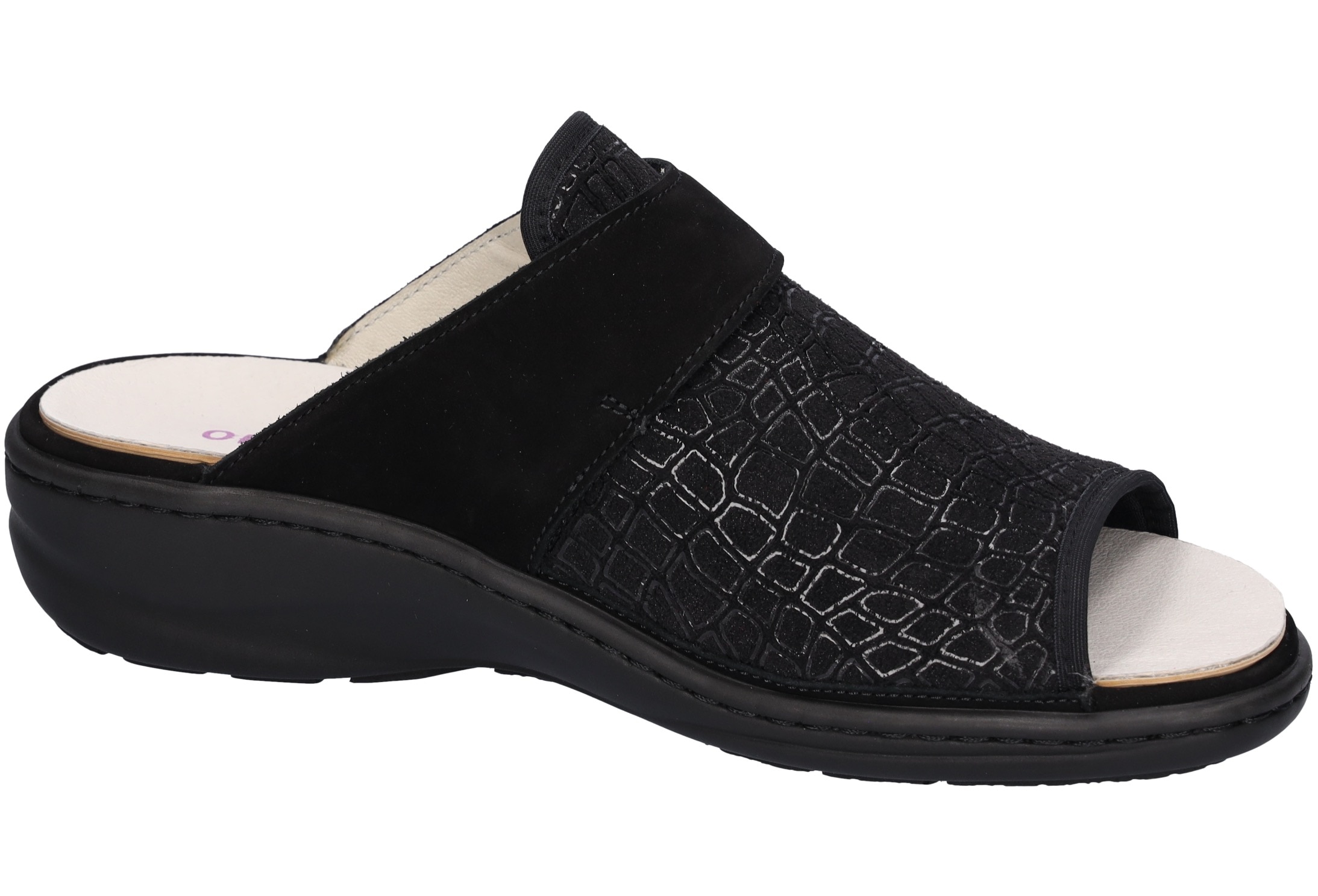 Waldläufer Pantolette »HERIA«, Bequemschuh, Hausschuh, Sommerschuh in Komfortweite H=sehr weit