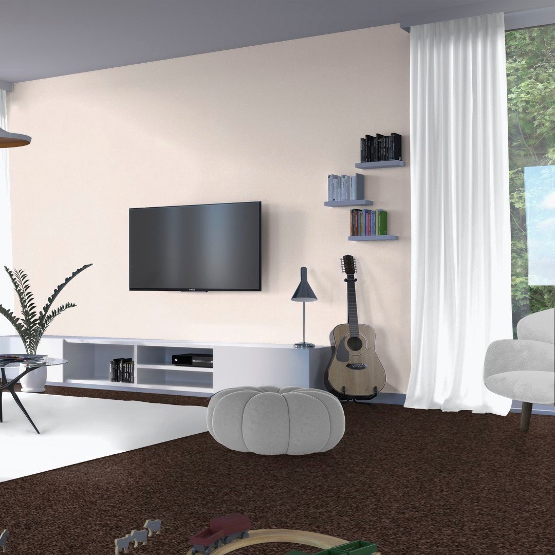 Bodenmeister Teppichboden »Baltic, Schlinge - meliert, Made in Belgium«, rechteckig, 5 mm Höhe, Wohnzimmer, Schlafzimmer, Kinderzimmer, Breite 400/500 cm