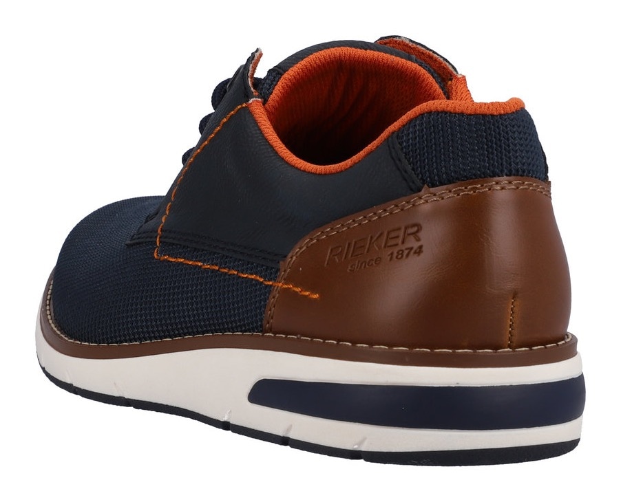 Rieker Sneaker, mit kontrastfarbener Ziernaht, Freizeitschuh, Halbschuh, Schnürschuh