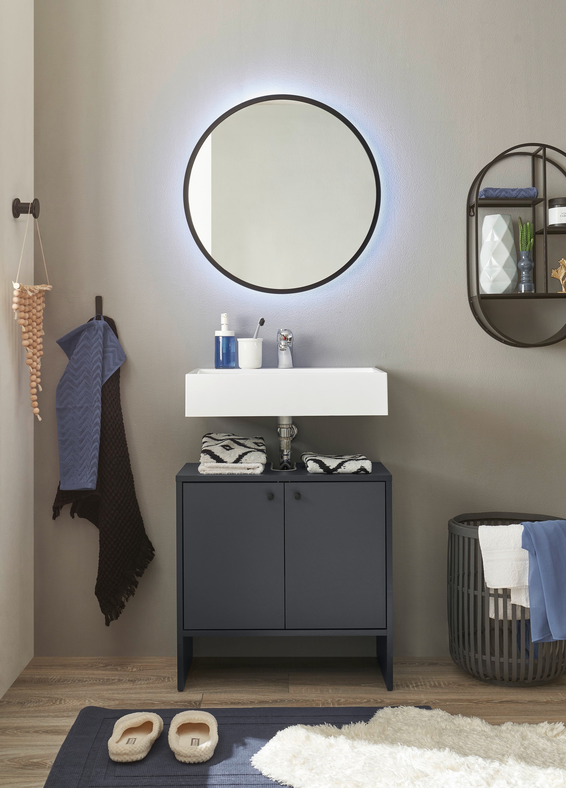 BASIC by Balculina Waschbeckenunterschrank »Kairo« 1 Stk. tlg. Moderne Farbauswahl