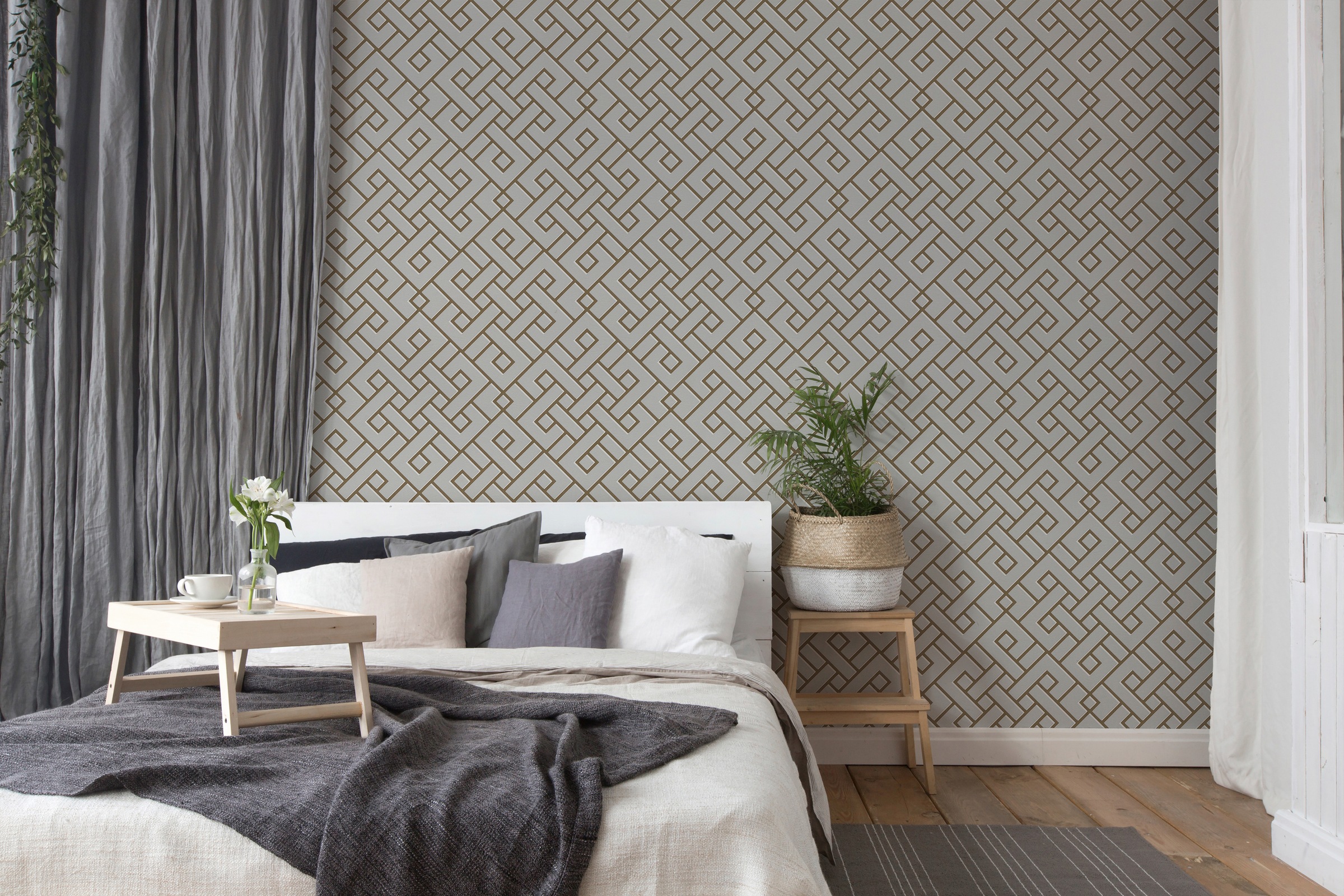 METROPOLIS BY MICHALSKY LIVING Vliestapete »Change is good, Magic Meander«, geometrisch-grafisch-Motiv, Designertapete Tapete Geometrisch Tapeten Wohnzimmer Schlafzimmer Flur