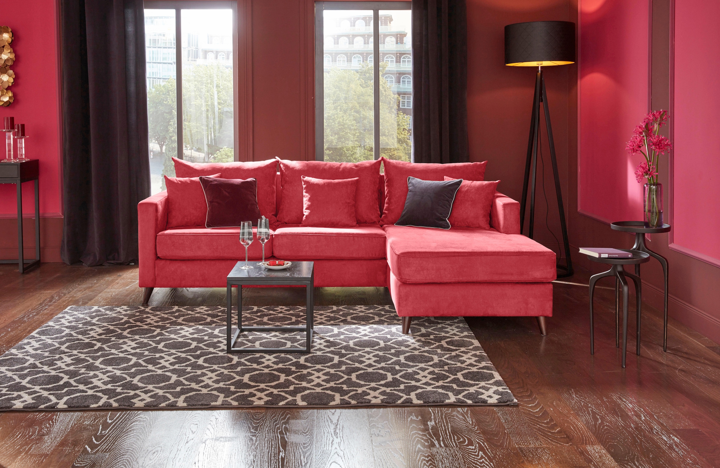 Guido Maria Kretschmer Home&Living Ecksofa »Renesse L-Form«, lose Kissen, K günstig online kaufen