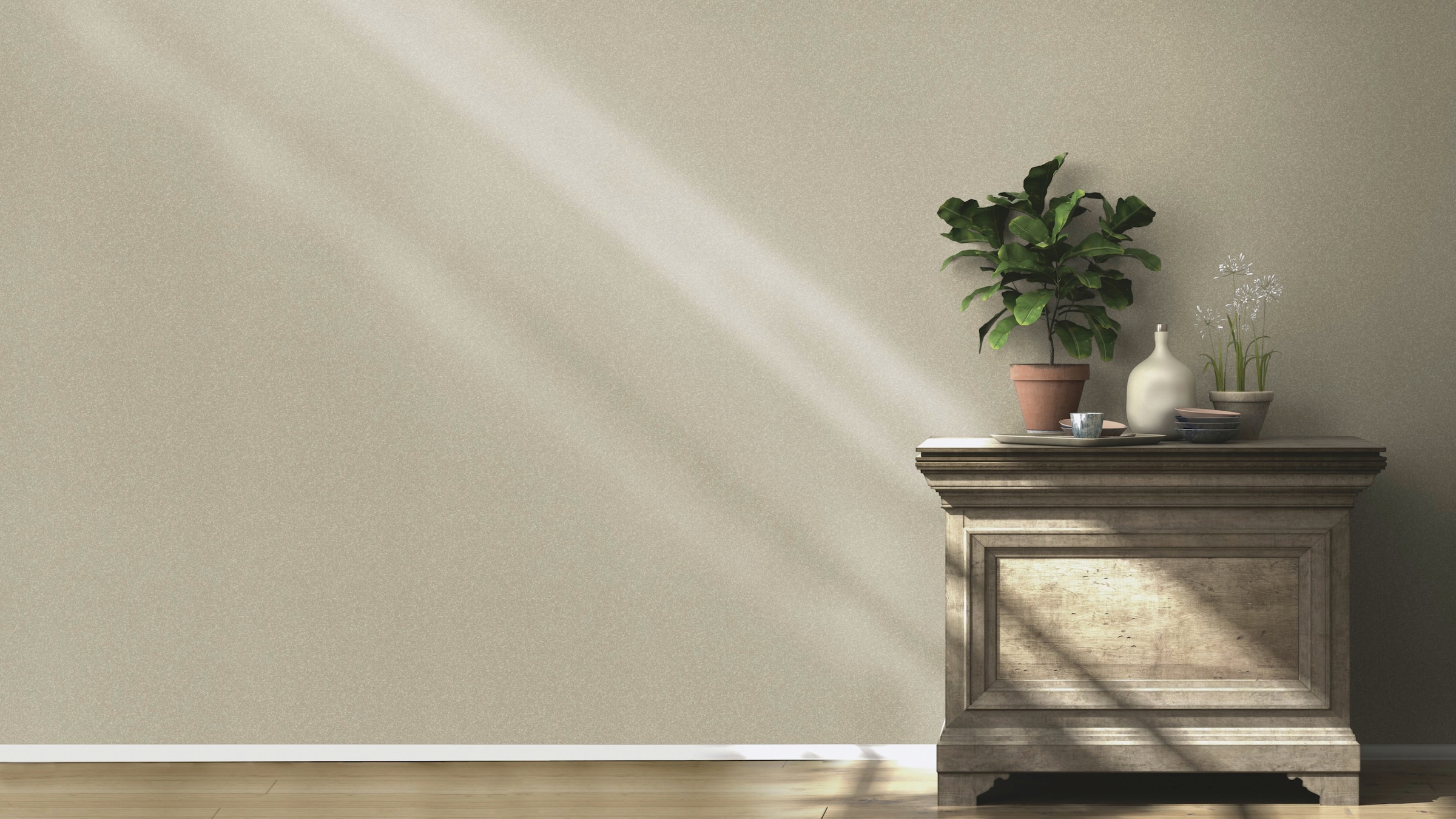 Rasch Vliestapete »GLAM« uni geprägt