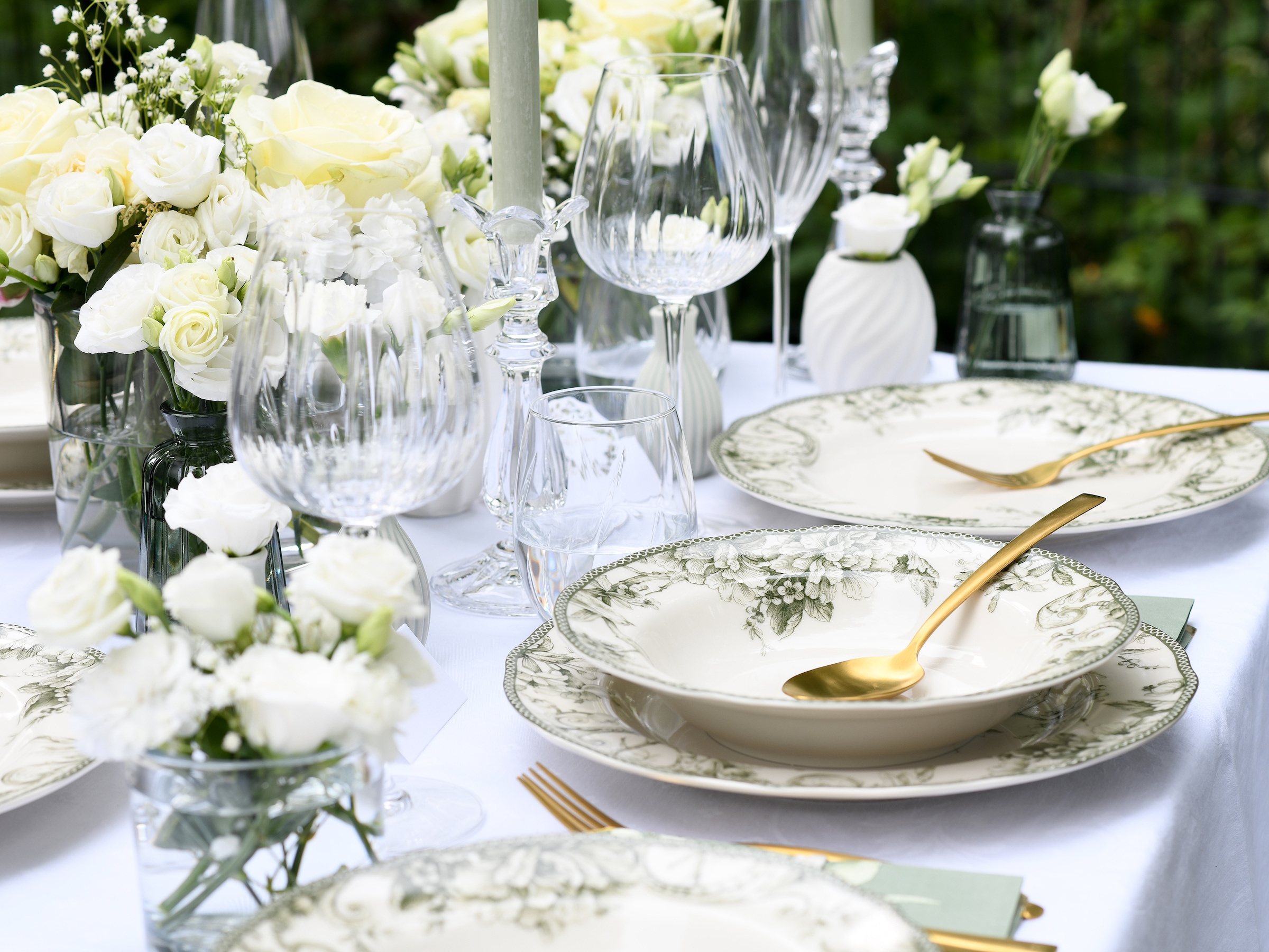 CreaTable Tafelservice »Adelaide, Service 8-tlg.« Teller Set, Nostalgischer Vintage Dekor, Elegante Form