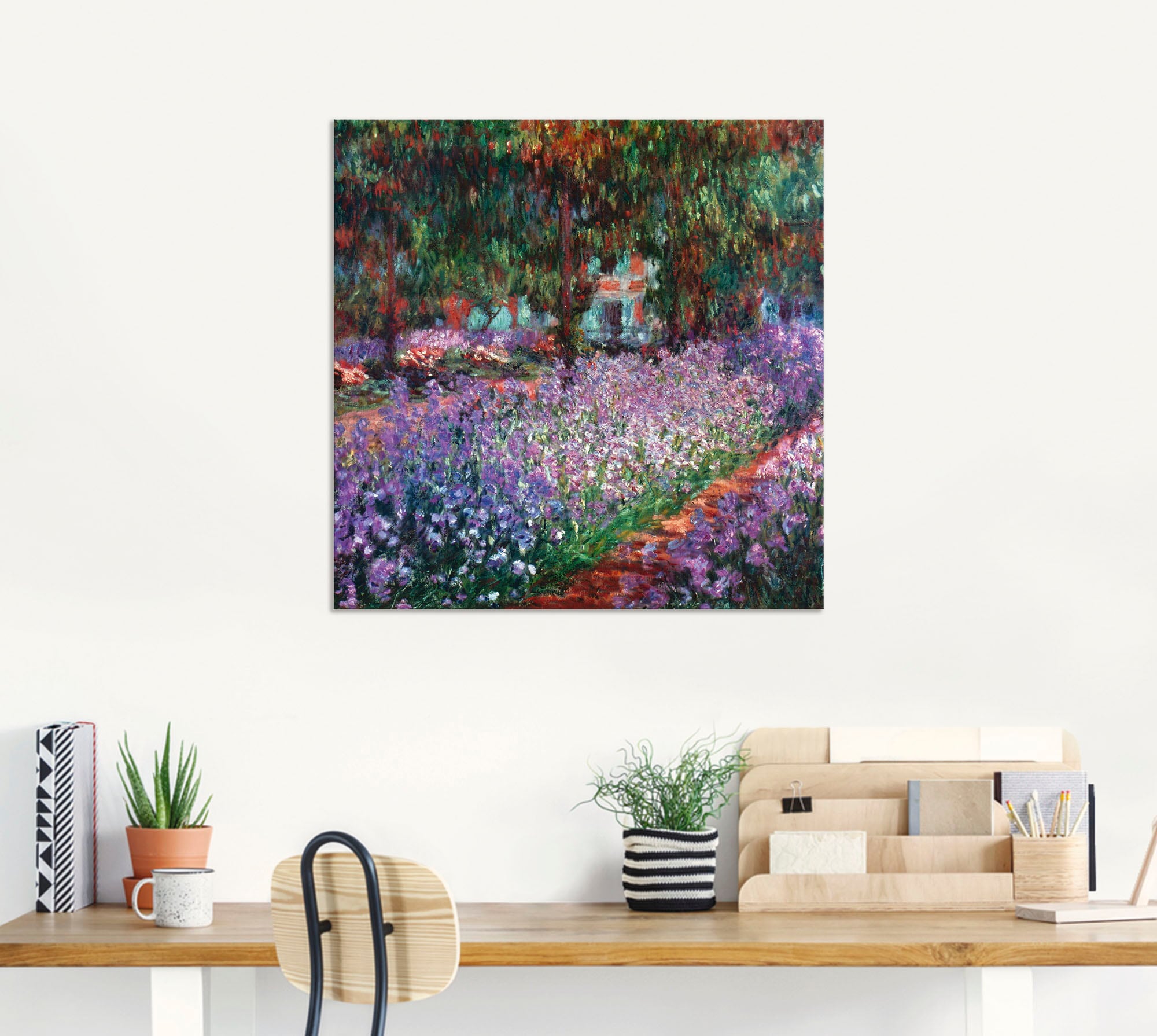 Artland Wandbild »Der Garten des Künstlers bei Giverny« Garten 1 Stk. tlg. als Alubild, Leinwandbild in verschied. Größen