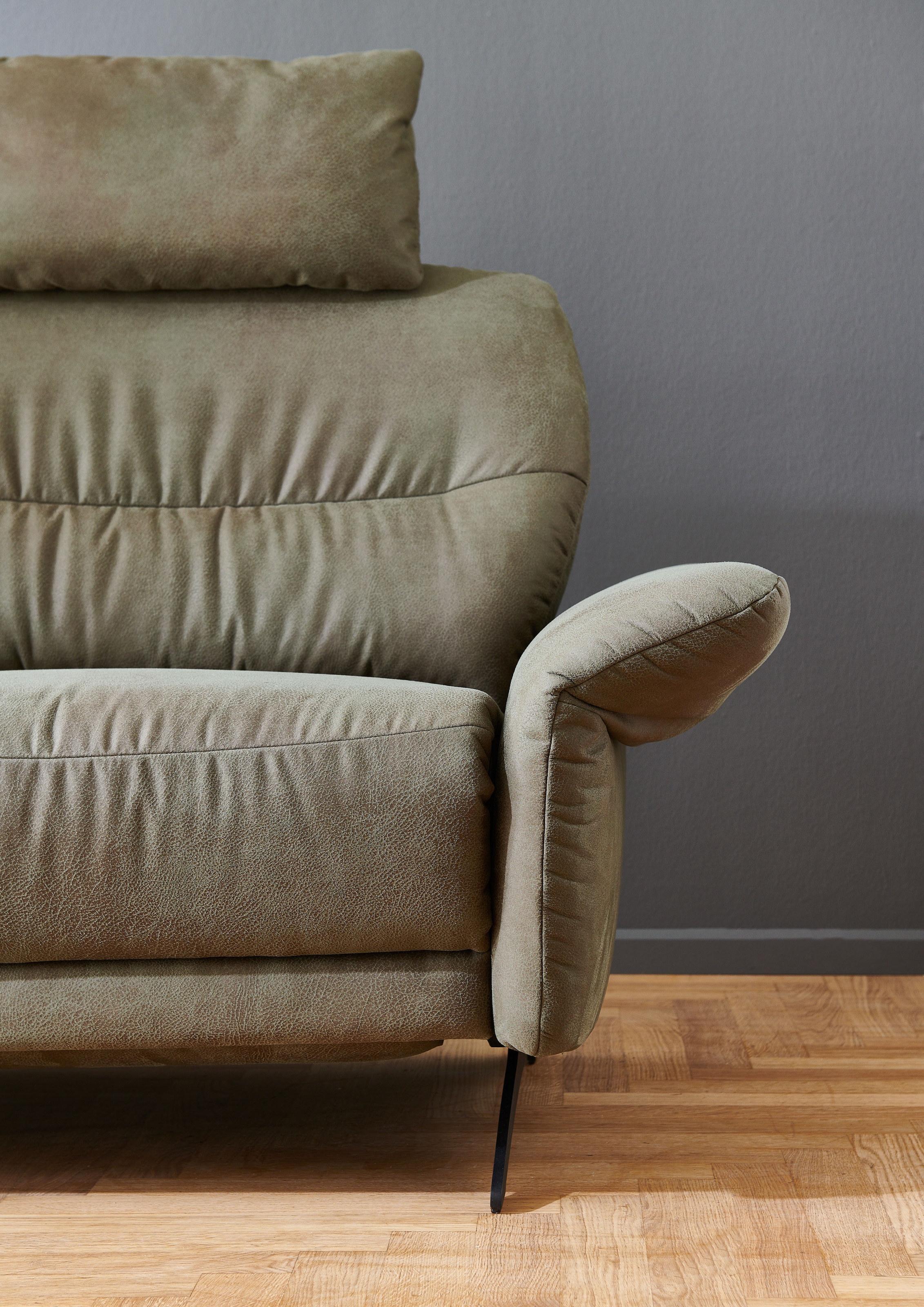 Home affaire Ecksofa »Novalis, Herz-Waage-Funktion & klappbarer Armlehne« Ergonomischer TTFK-Komfort, saugroboter-freundlich, frei stellbar