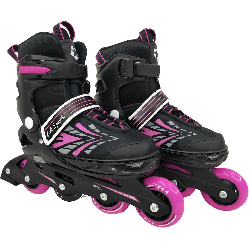 L.A. Sports Inlineskates »Inliner Skate Softboot Kinder Jugendliche Größenverstellung«