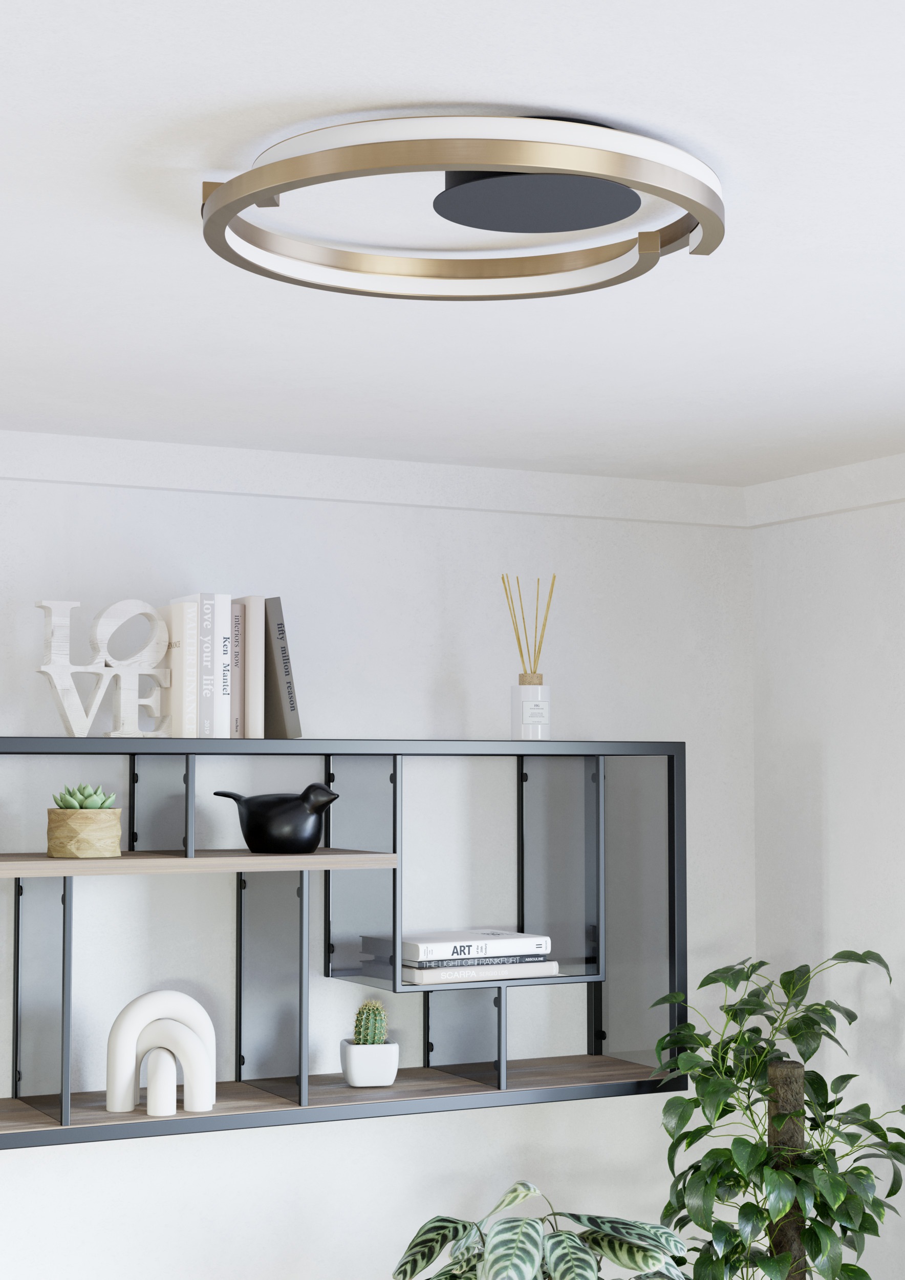 EGLO LED Deckenleuchte »MEZZOMONTE Deckenlampe - Alu, Stahl - LED;LED - 1X2 günstig online kaufen