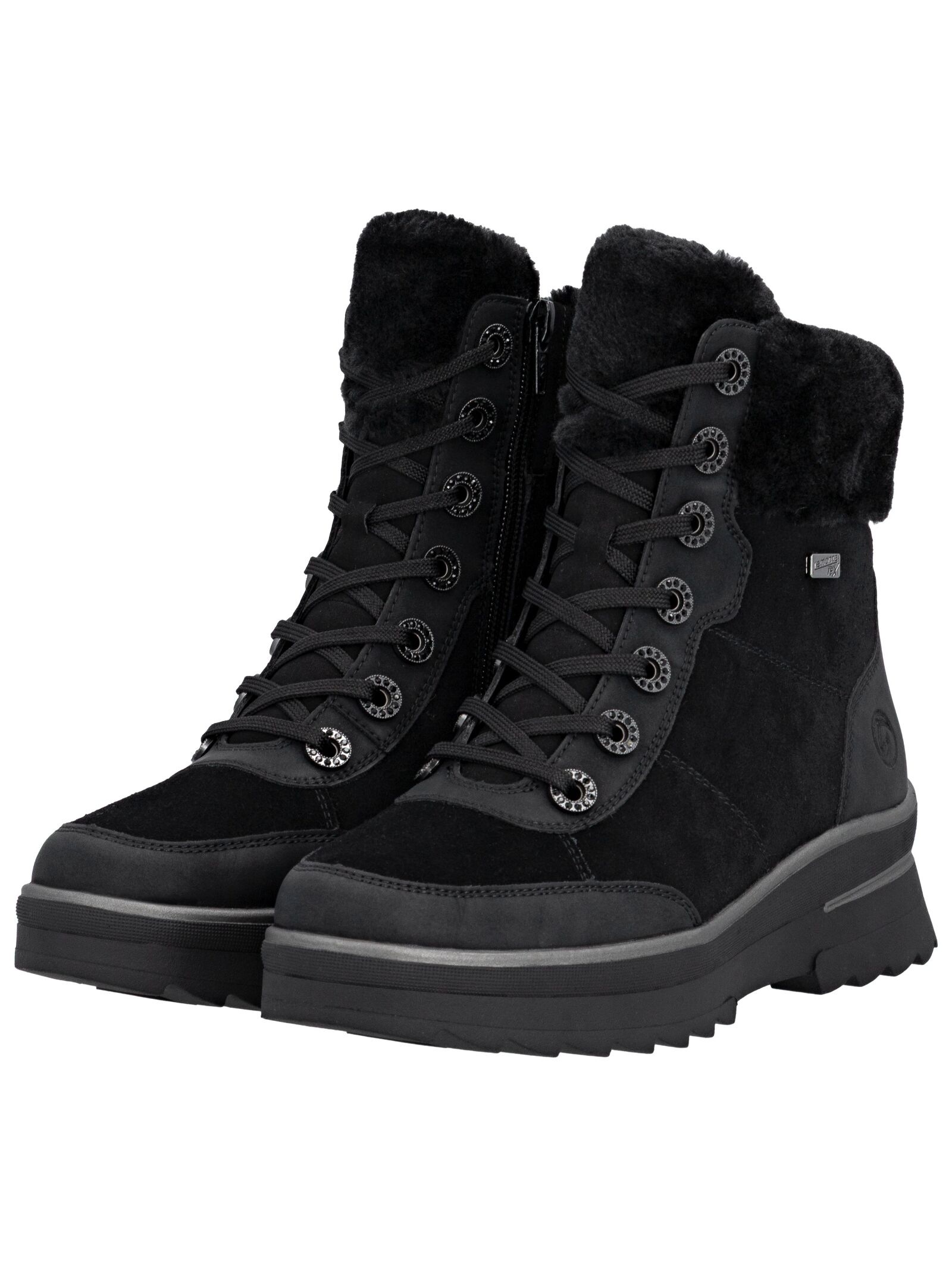 Remonte Schnürstiefelette »Remonte Stiefelette Veloursleder/Textil«