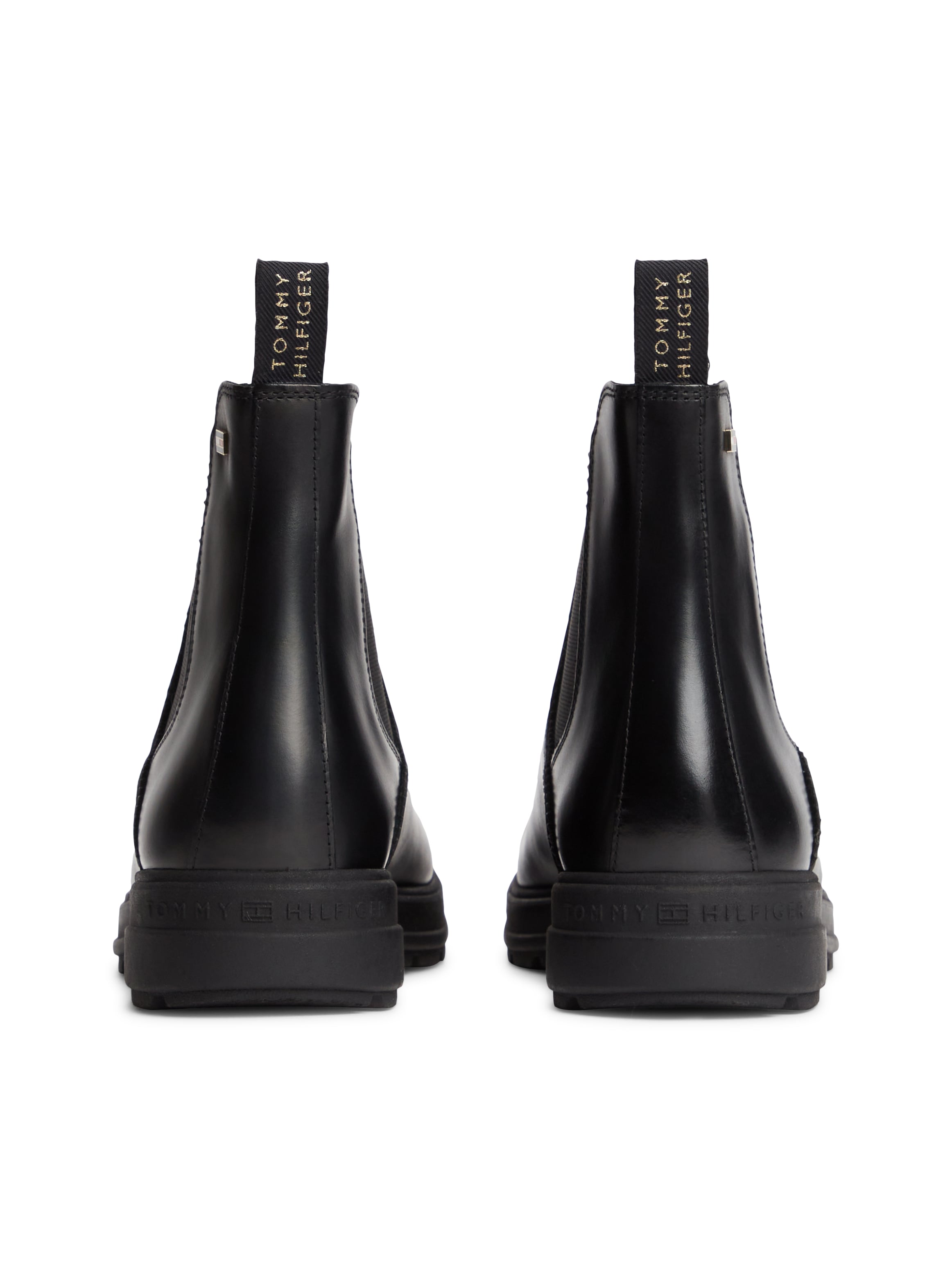 Tommy Hilfiger Chelseaboots »TH FLAG OUTDOOR CHELSEA BOOT«  Blockabsatz, Schlupfboots mit beidseitigem Stretcheinsatz