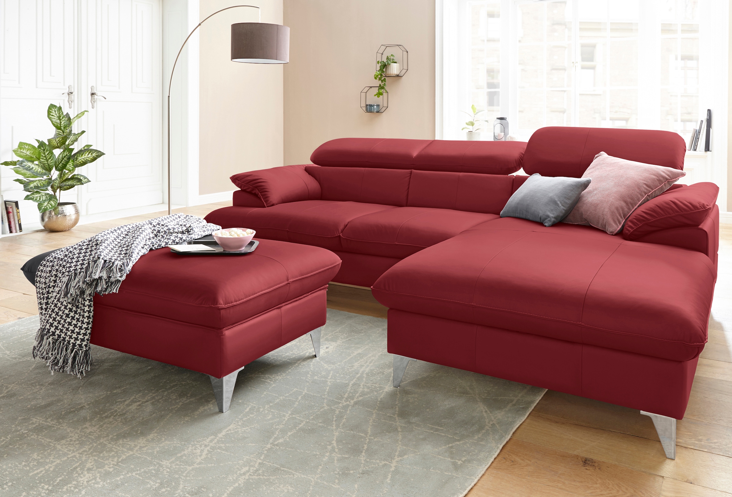 COTTA Polstergarnitur »Caluso L-Form«, (2 tlg.), Set bestehend aus: Ecksofa günstig online kaufen