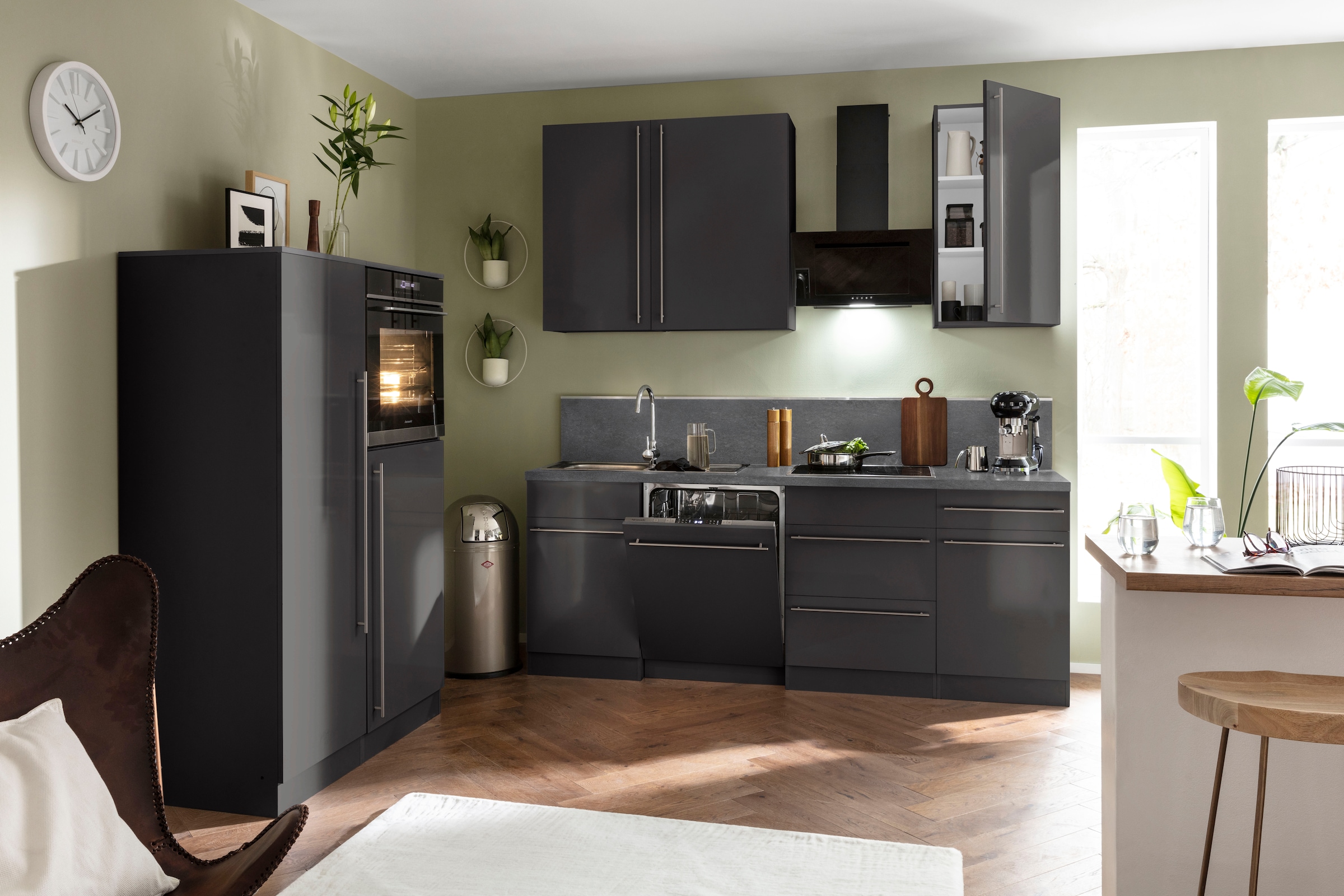 wiho Küchen Küche 330 mit Hanseatic-E-Geräten »Chicago«, Rechnung cm, bestellen Breite auf