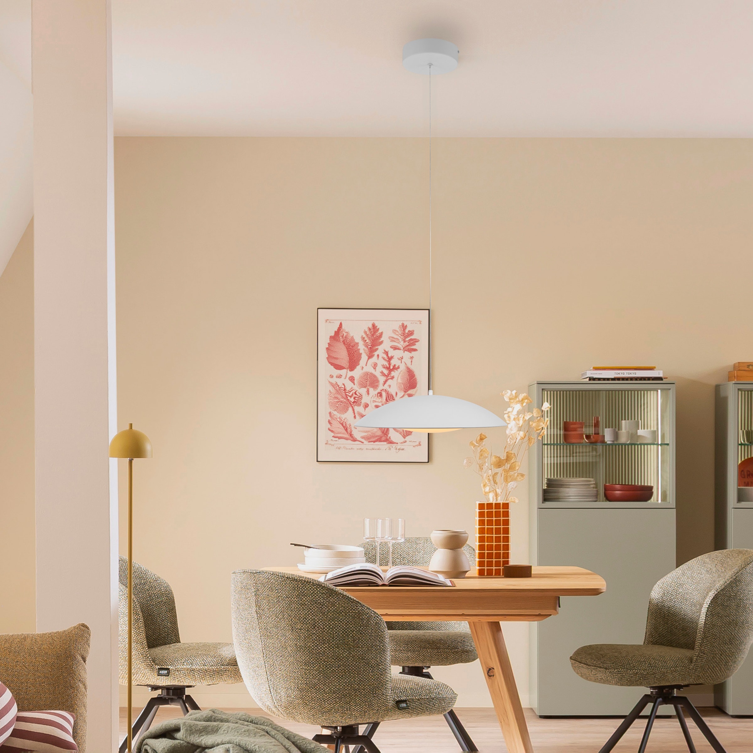 SCHÖNER WOHNEN-Kollektion LED Pendelleuchte »LENTE« LED-Board 1 Stk. Warmweiß SCHÖNER WOHNEN Kollektion, Downlight