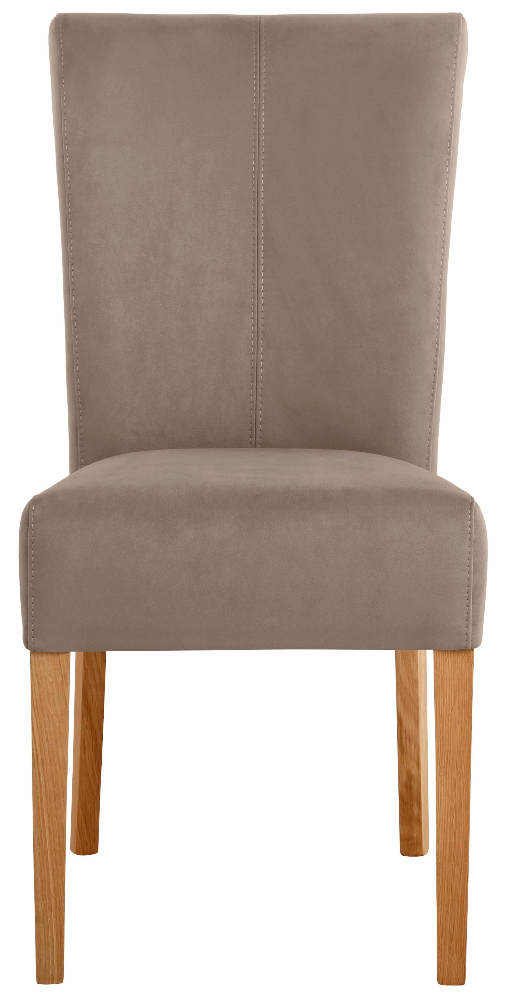 Home affaire Esszimmerstuhl »Queen Polsterstuhl BESTSELLER«, (Set), 6 St., Luxus-Microfaser, verschiedene Bezüge, Gestell Massivholz