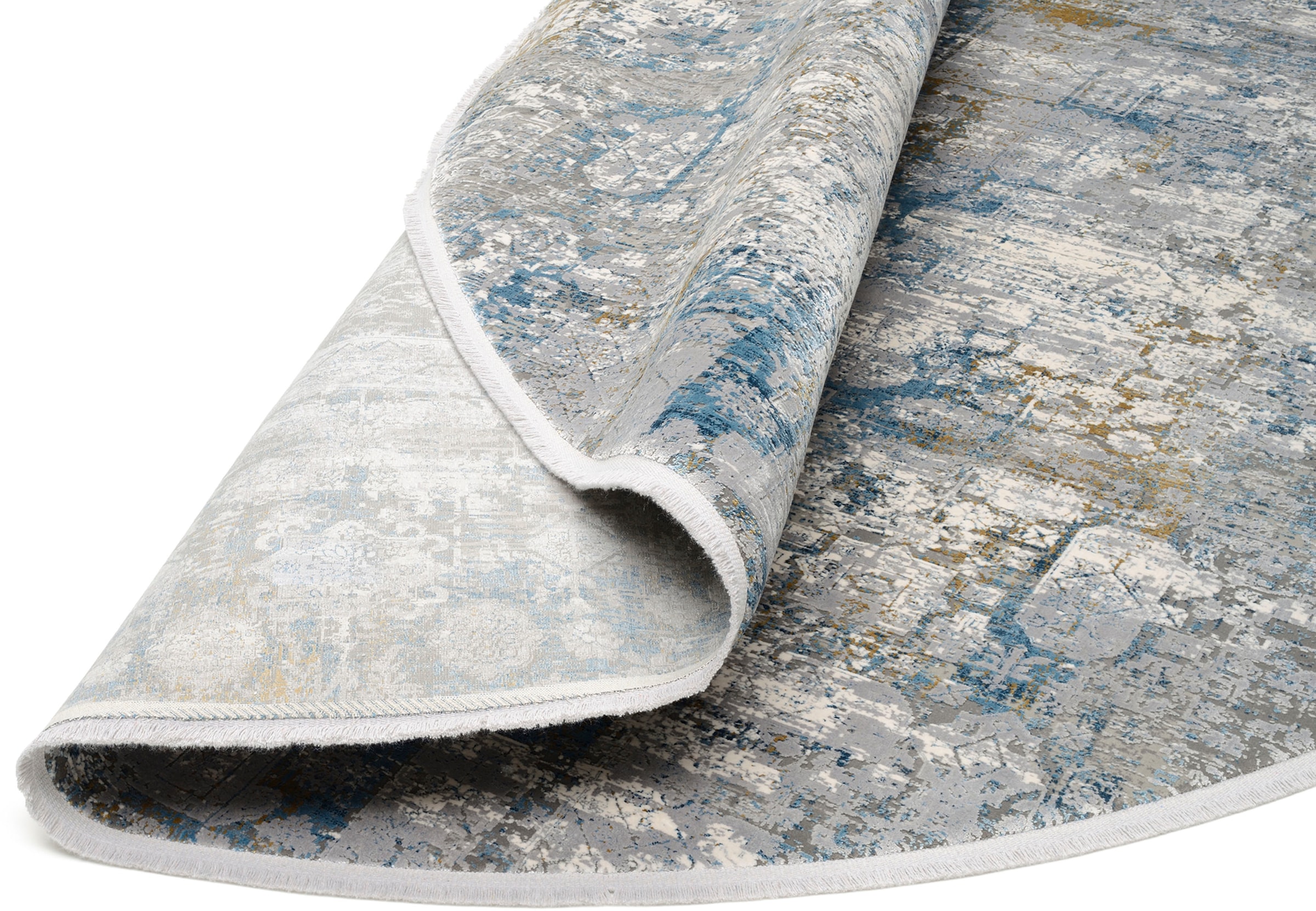 Musterring Teppich »SINFONIA«, rund, 8 mm Höhe, exlcusive MUSTERRING DELUXE COLLECTION hochwertig gekettelt, Fransen