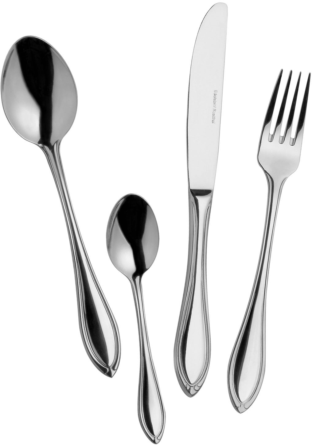 MULEX Besteck-Set »Boston« hochglanzpoliert edelstahlfarben