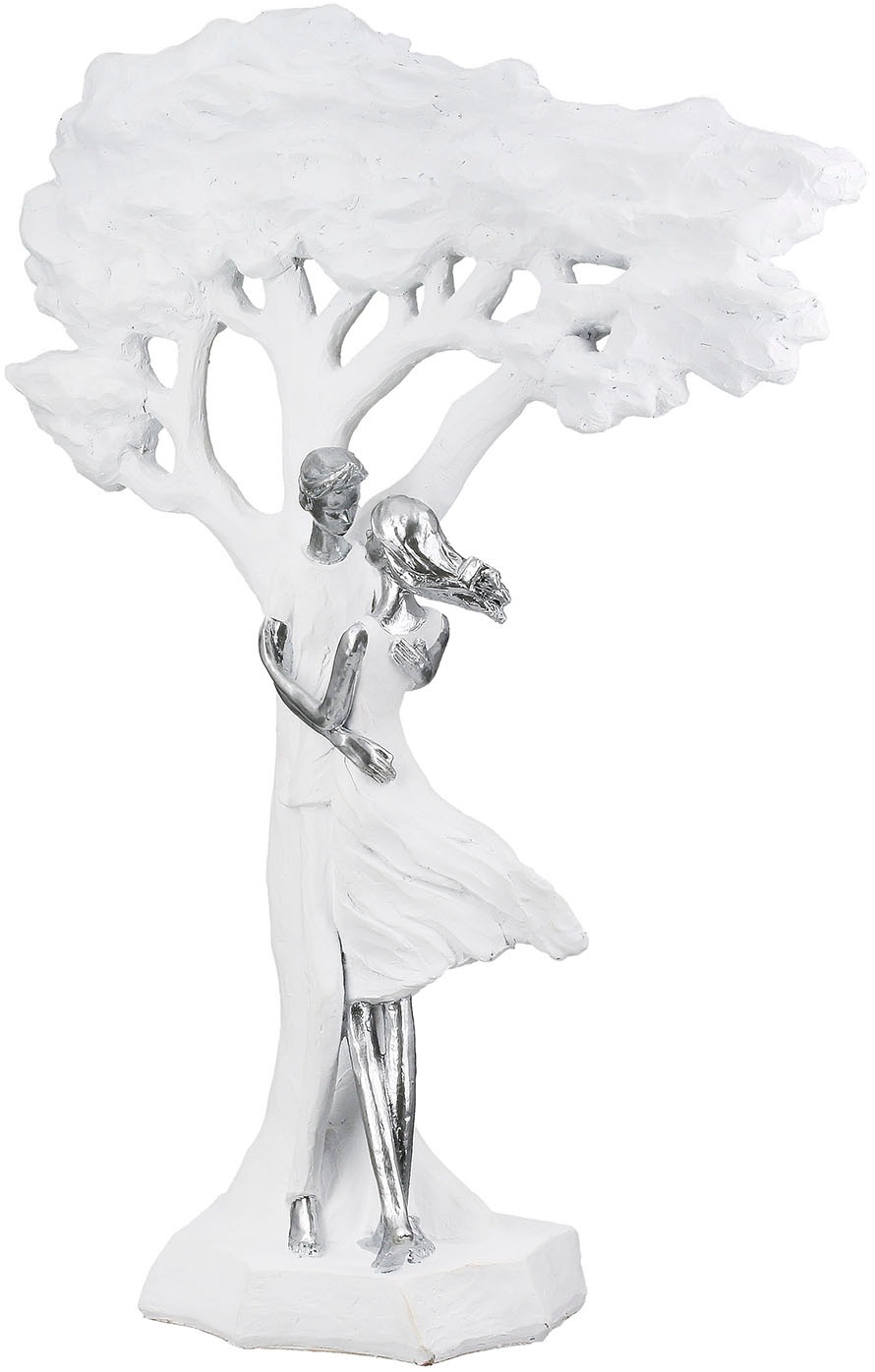 Casablanca by Gilde Dekofigur »Skulptur Paar; Baum Liebesblicke weiß H. 44 günstig online kaufen