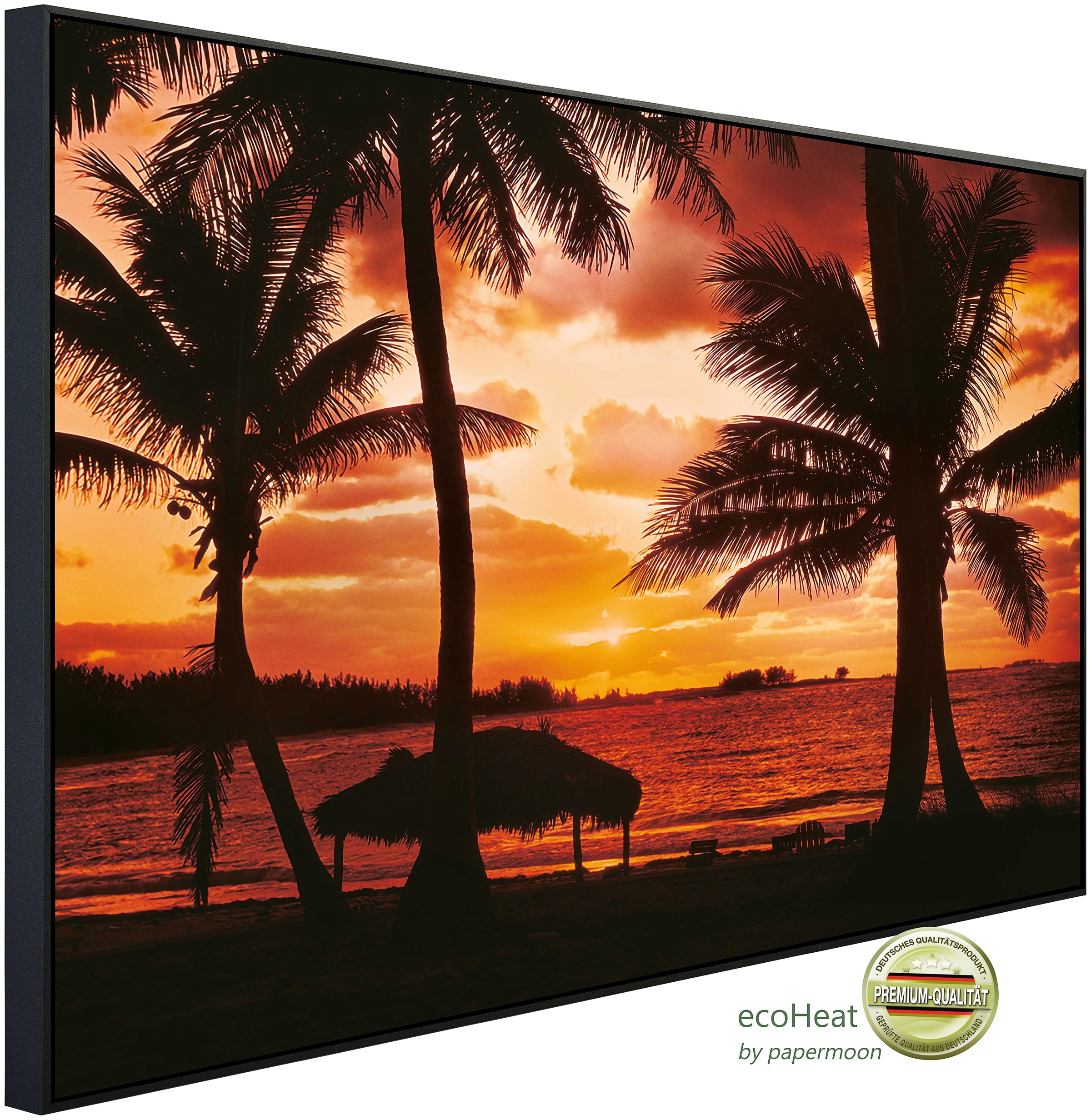 Papermoon Infrarotheizung »Palm Beach in der Abenddämmerung«, sehr angenehm günstig online kaufen