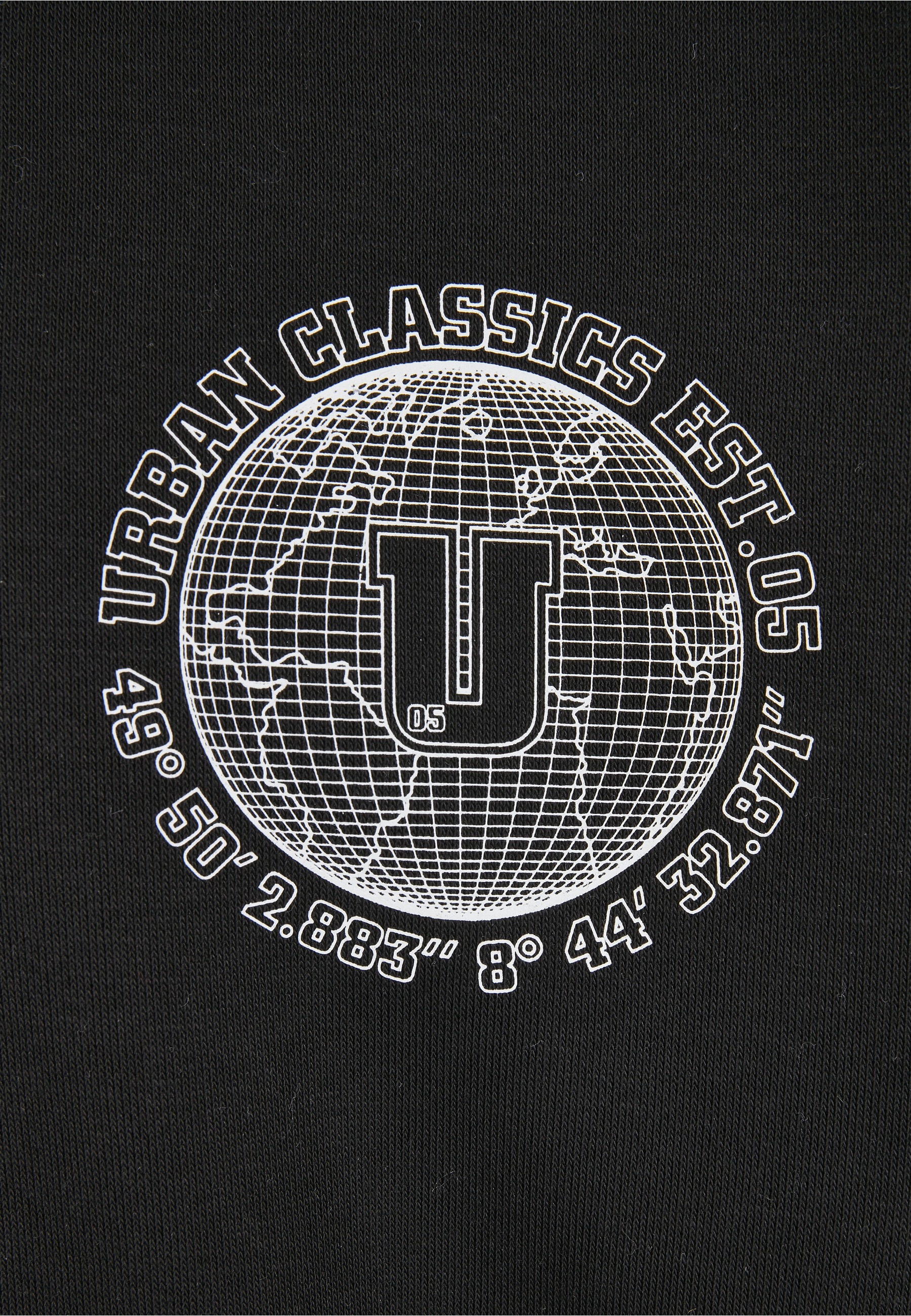 URBAN CLASSICS Rundhalspullover »Urban Classics Herren Globetrotter Hoody« 1 Stk.