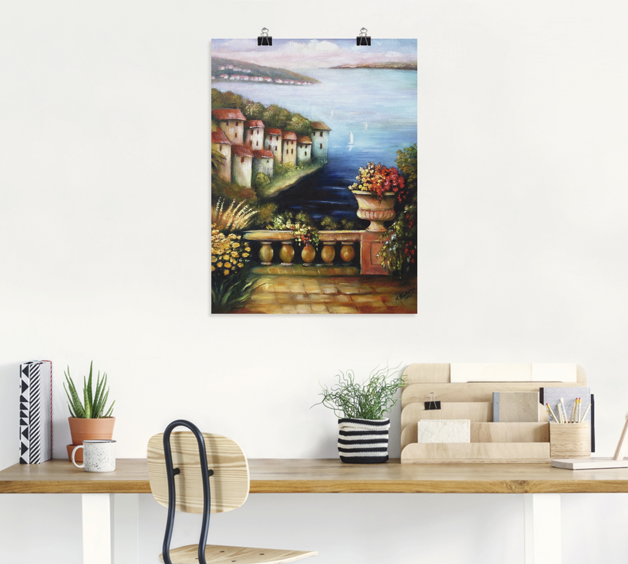 Artland Wandbild »Mediterrane Traumlandschaft«, Küste, (1 St.), als Alubild, Leinwandbild, Wandaufkleber oder Poster in versch. Größen