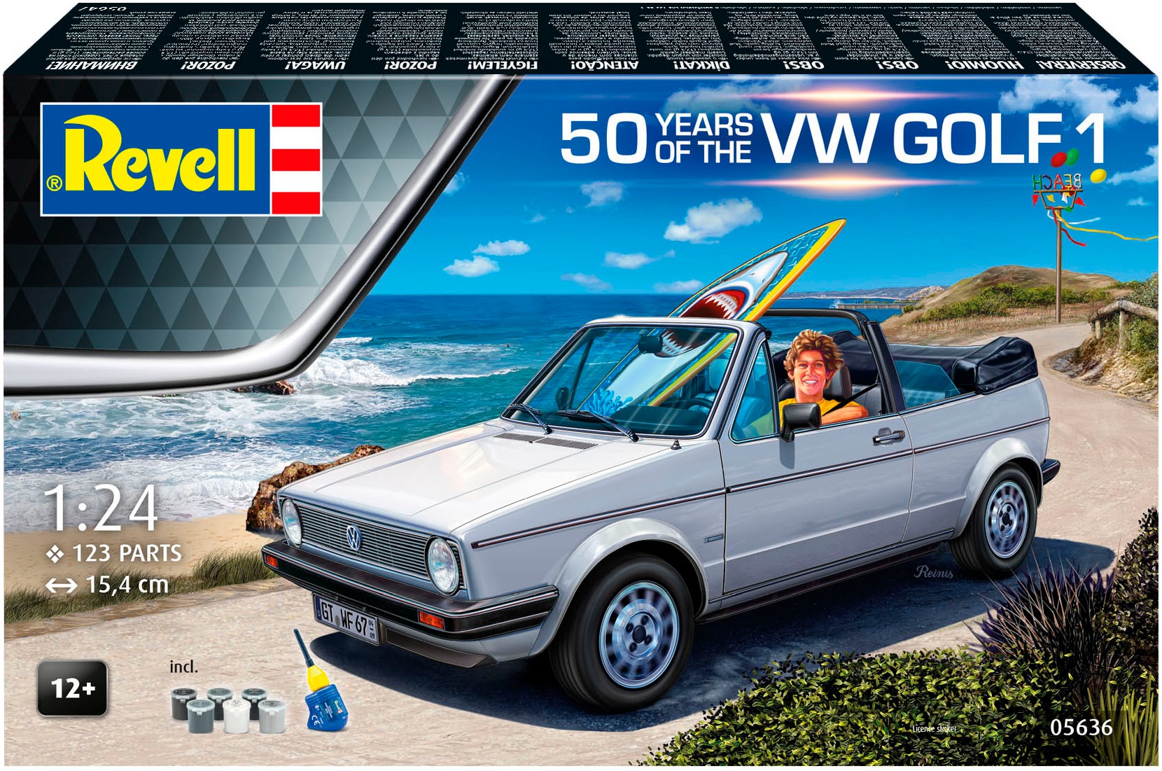 Revell® Modellbausatz »50 Jahre VW Golf 1, Jubiläumsset« 1:24 Made in Europe