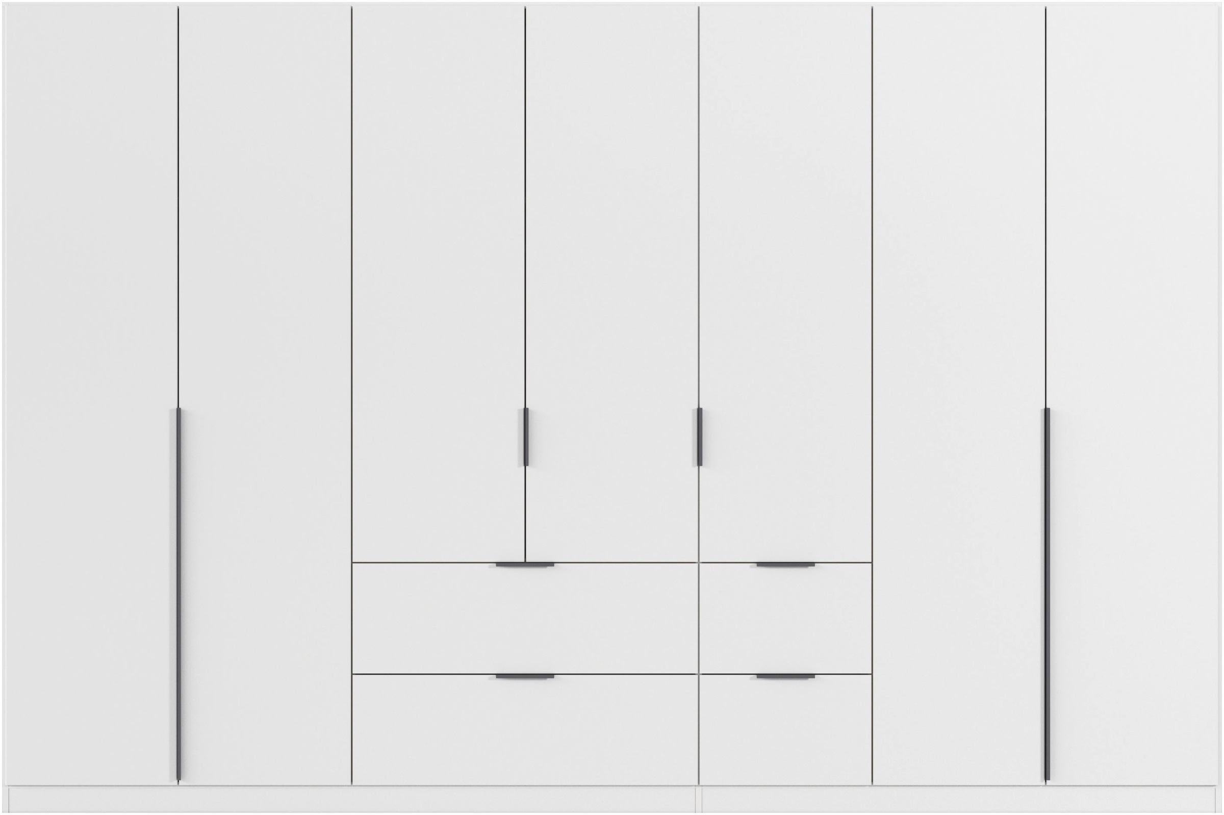 rauch Drehtürenschrank »Kleiderschrank Schrank Garderobe AGORDO mit Dekor- oder Hochglanzfront«, (in zwei Griff-Farben mit Dekor- oder Hochglanzfront), mit Außenschubkästen, in 6 Breiten und 2 Höhen MADE IN GERMANY