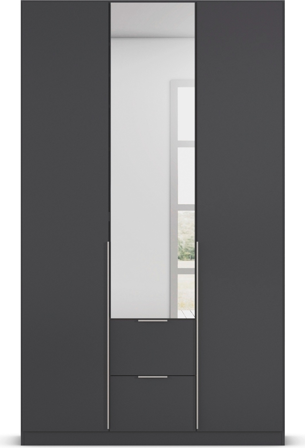 rauch Drehtürenschrank »Kleiderschrank Schrank Garderobe AGORDO mit Dekor- oder Hochglanzfront«, (in zwei Griff-Farben mit Dekor- oder Hochglanzfront), mit Außenschubkästen, in 6 Breiten und 2 Höhen MADE IN GERMANY