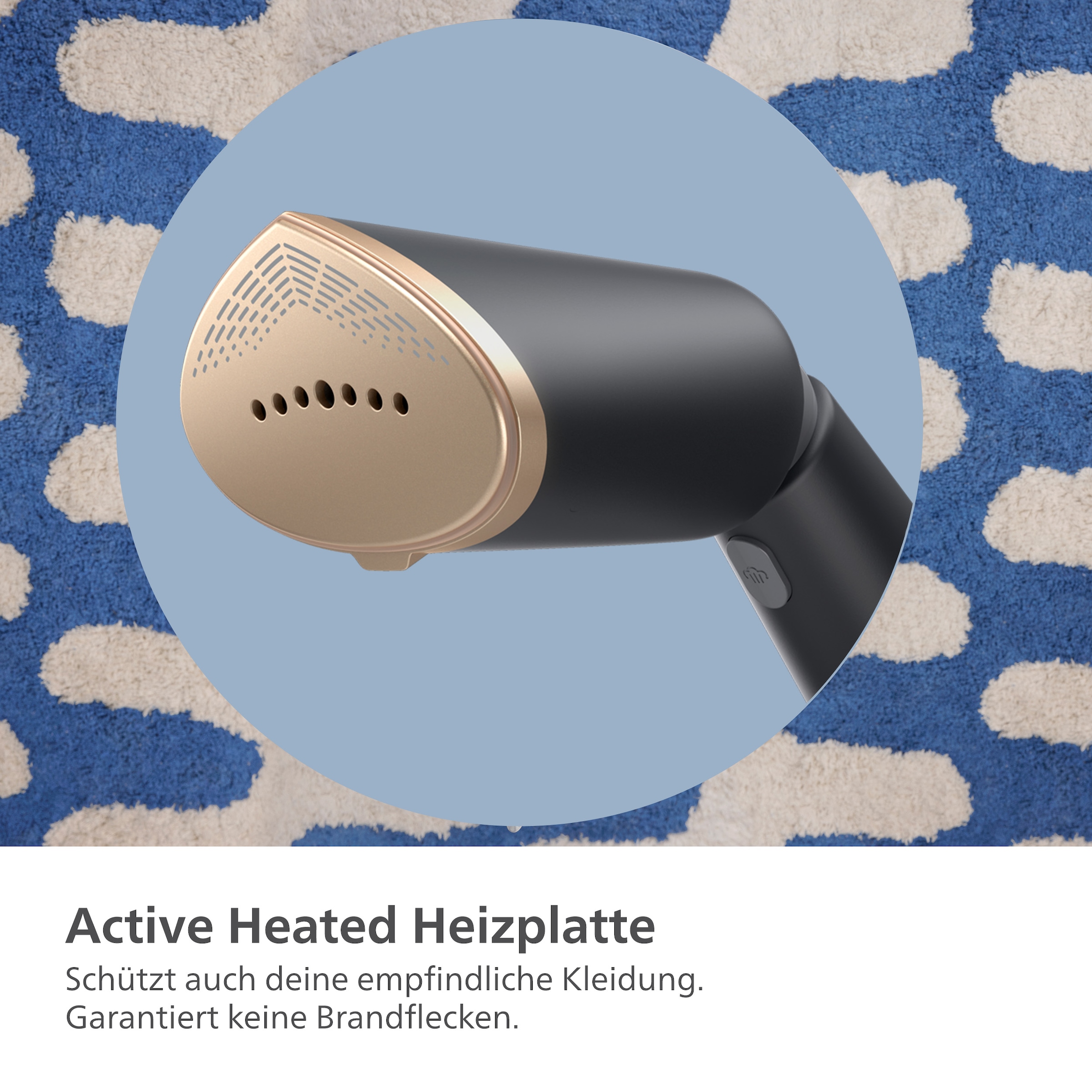 Philips Dampfbürste »STH5030 "Styler", 120 ml und 200 ml Wassertank, Metallplatte«, 1400 W, Steamer im schlanken Design; 2-in-1 Handschuh, Tasche, Stylemat inkl.