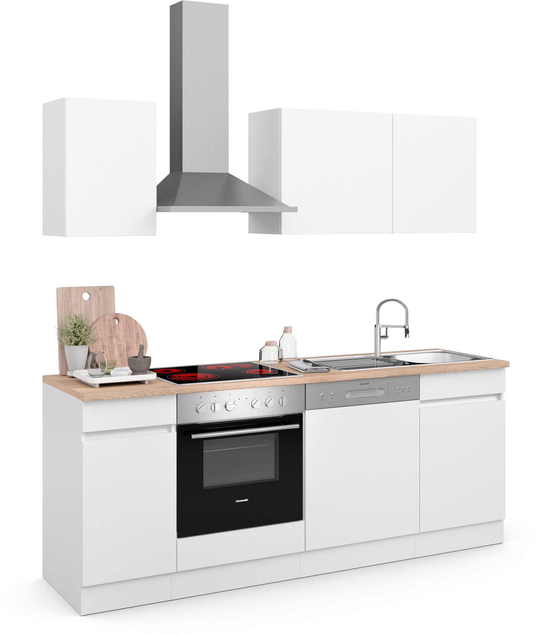 OPTIFIT Küche »Safeli«, 210 auf wahlweise cm, ohne Hanseatic-E- Rechnung oder Geräte Breite kaufen mit
