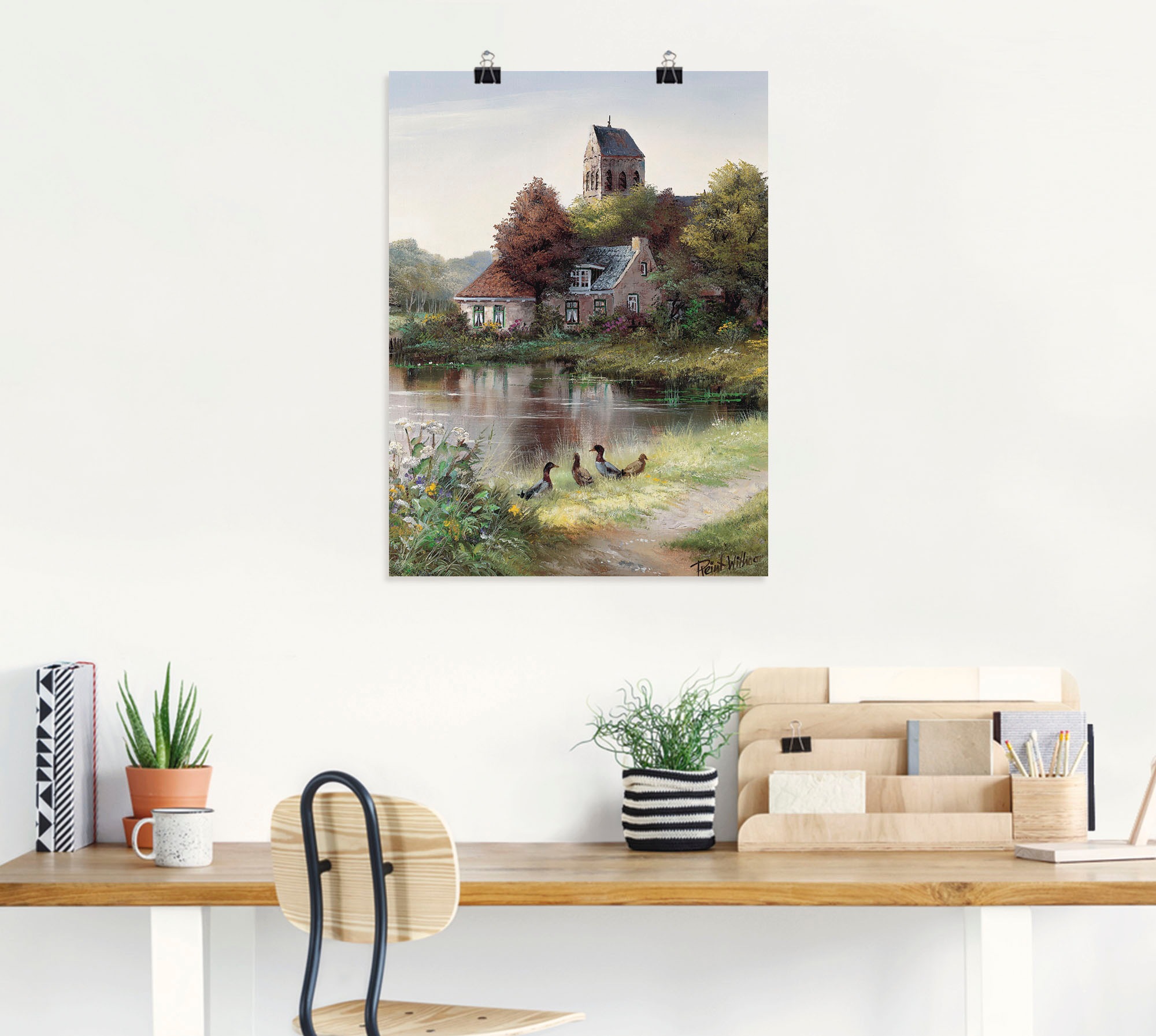 Artland Wandbild »Schöner Tag«, Gewässer, (1 St.), als Leinwandbild, Poster in verschied. Größen