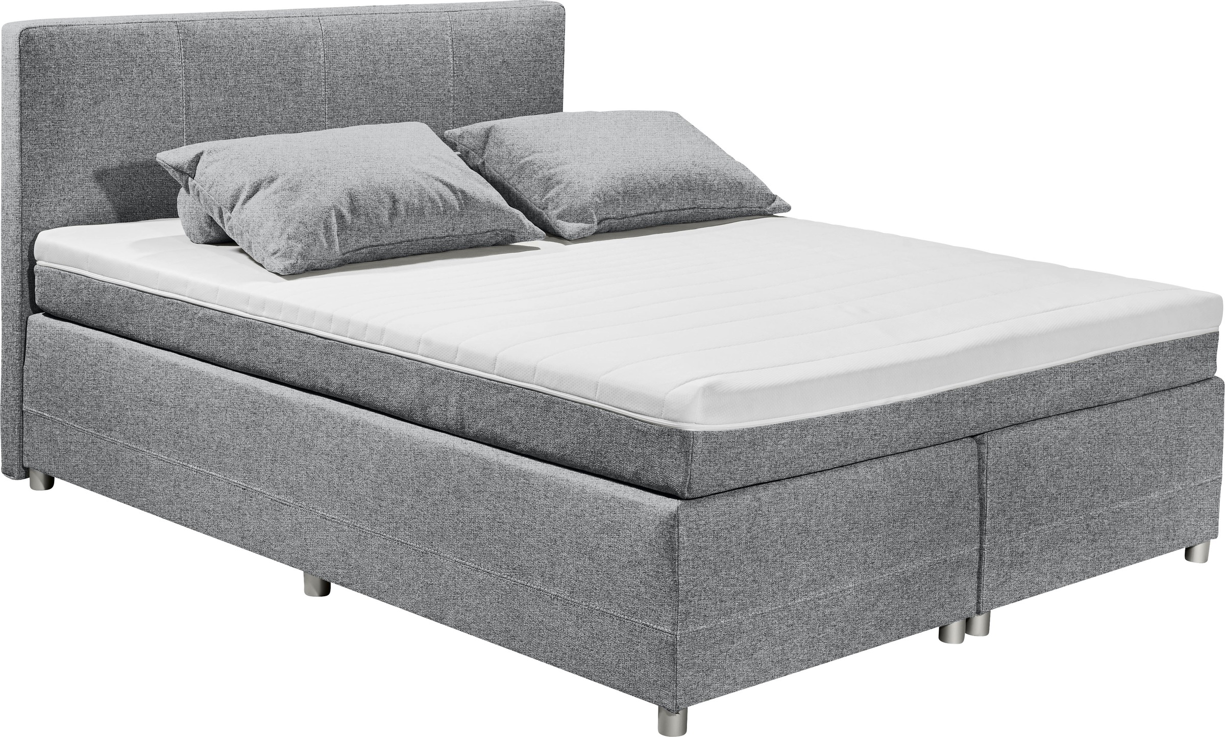 ED EXCITING DESIGN Boxspringbett »Luanda«, wahlweise mit Matratze und Toppe günstig online kaufen