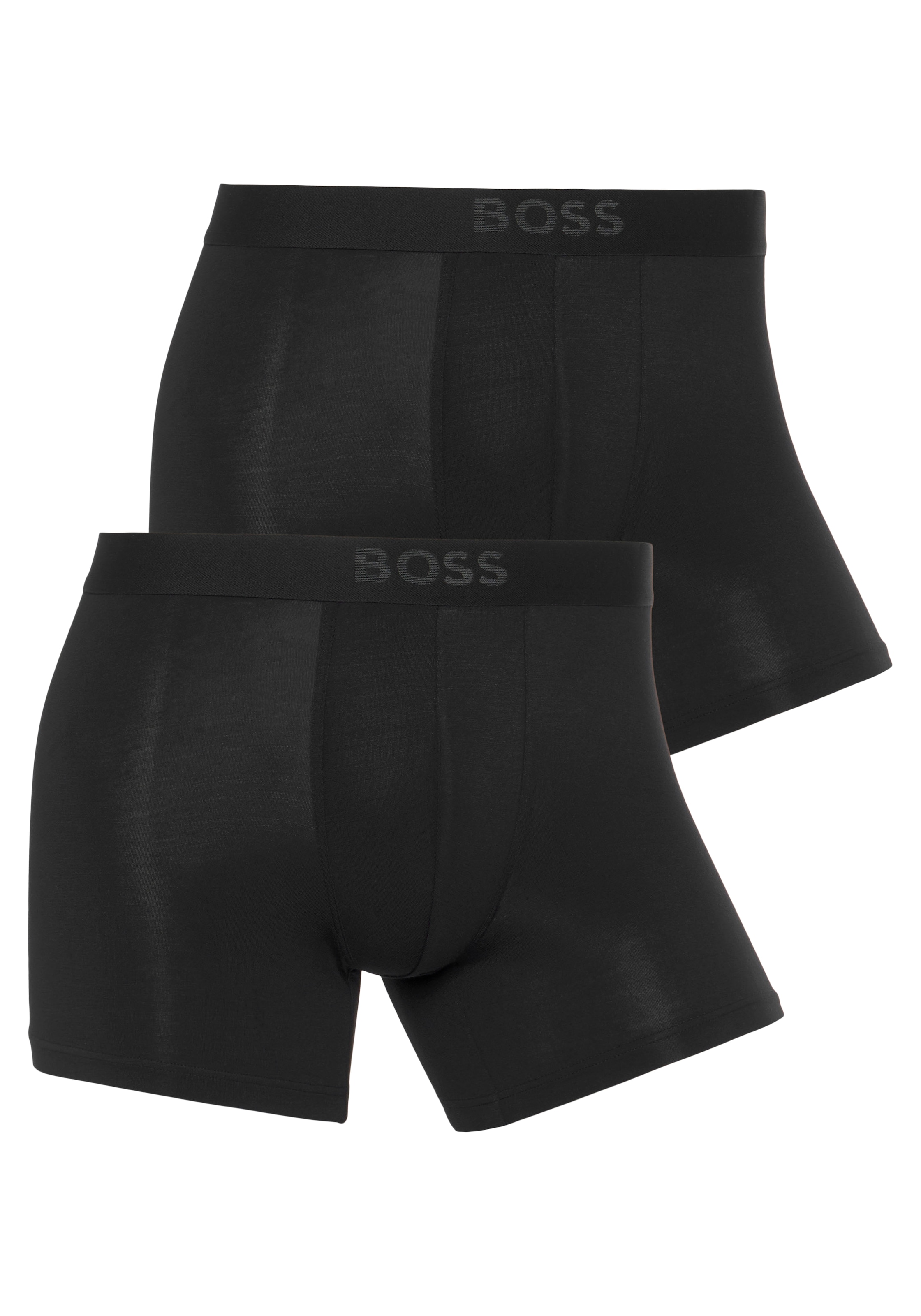 BOSS Boxer »BoxerBr 2P UltraSoft«, (Packung, 2 St., 2er Pack), mit tonalem BOSS Logo-Elastikbund