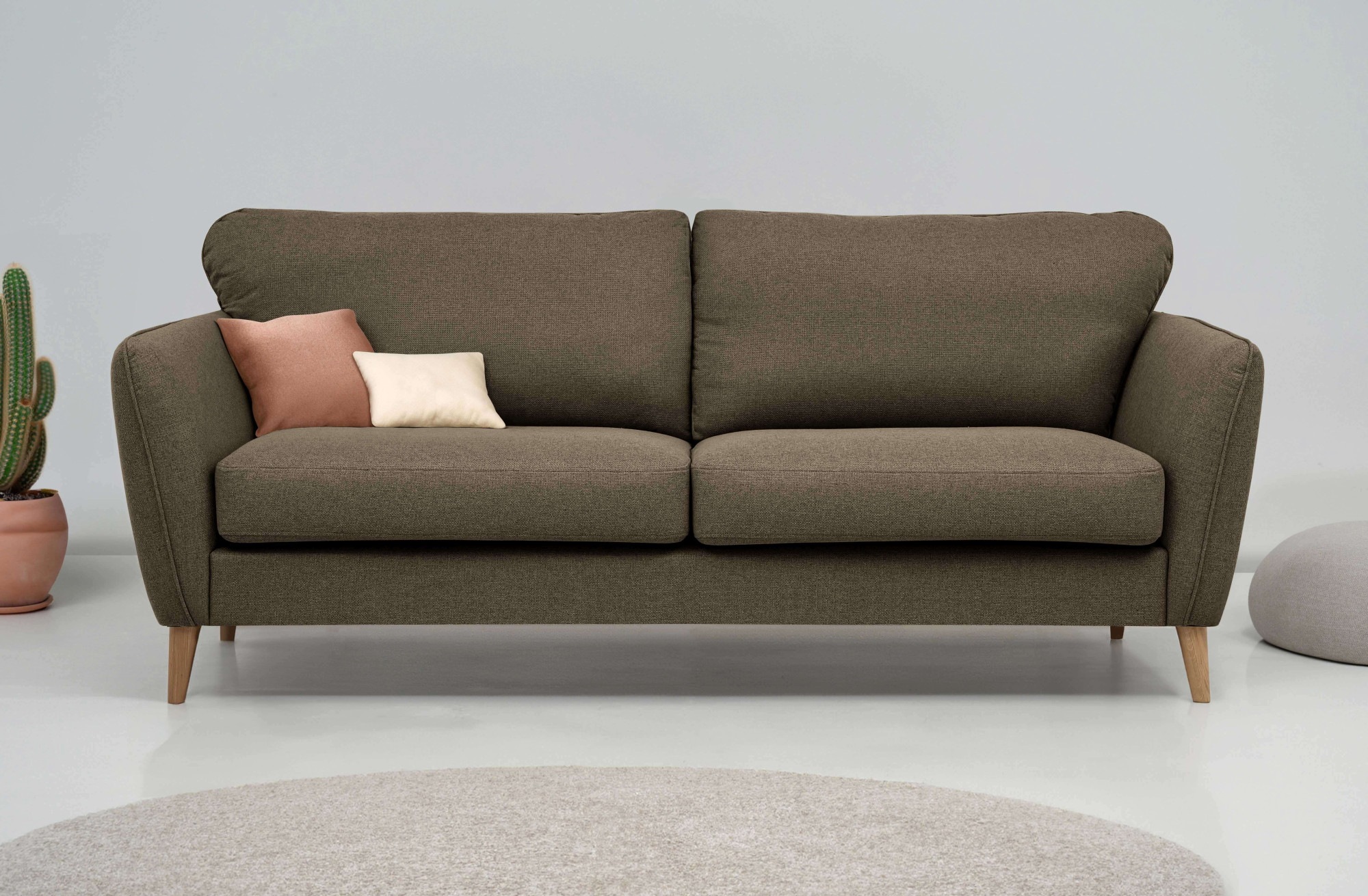 Home affaire 3-Sitzer »MARSEILLE 3er Sofa 206 cm, Cord, Flachgewebe, Strukt günstig online kaufen