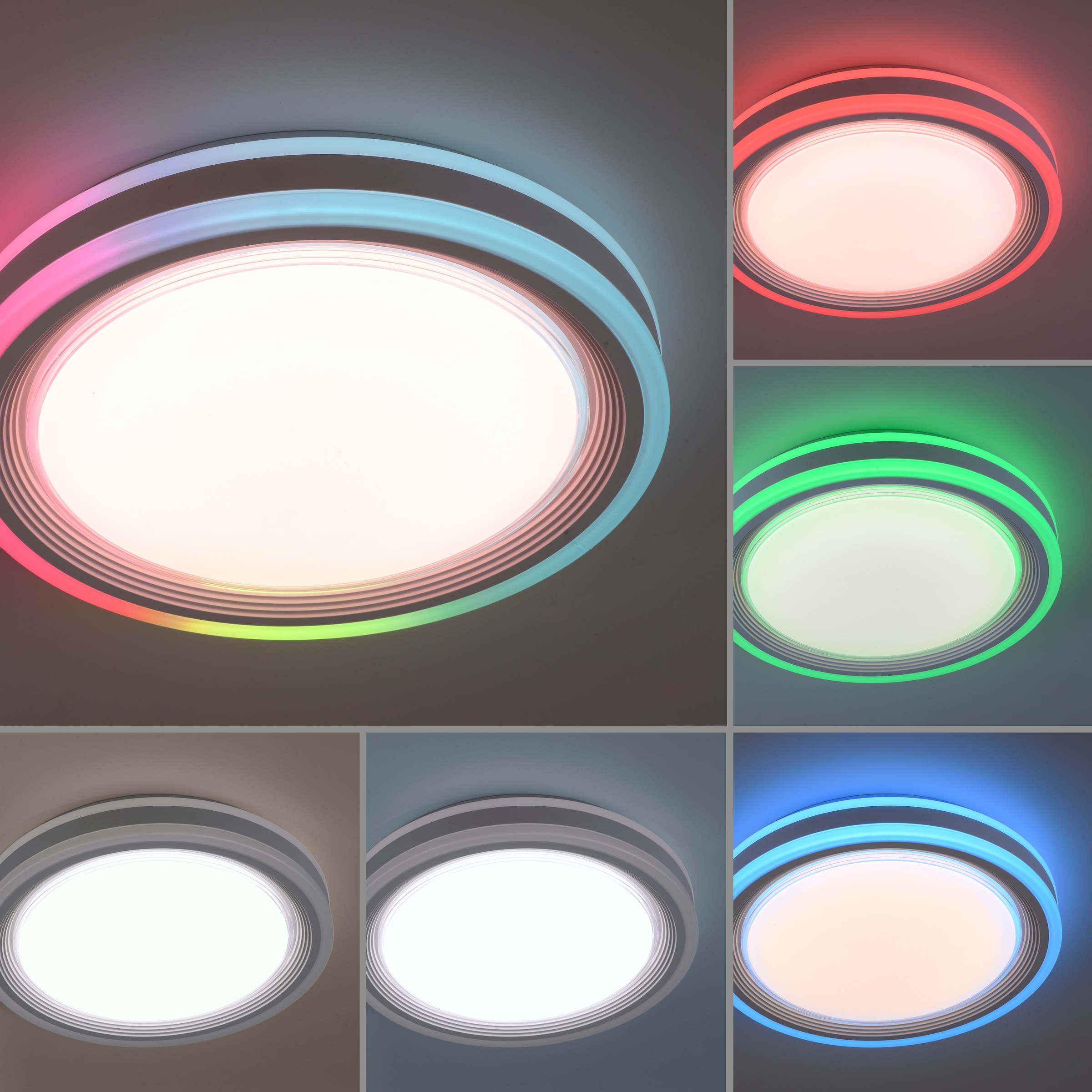 Leuchten Direkt Deckenleuchte »SPHERIC«, 2 RGB-Rainbow, über online LED, CCT über - flammig-flammig, Fernbedienung dimmbar kaufen Fernbedienung