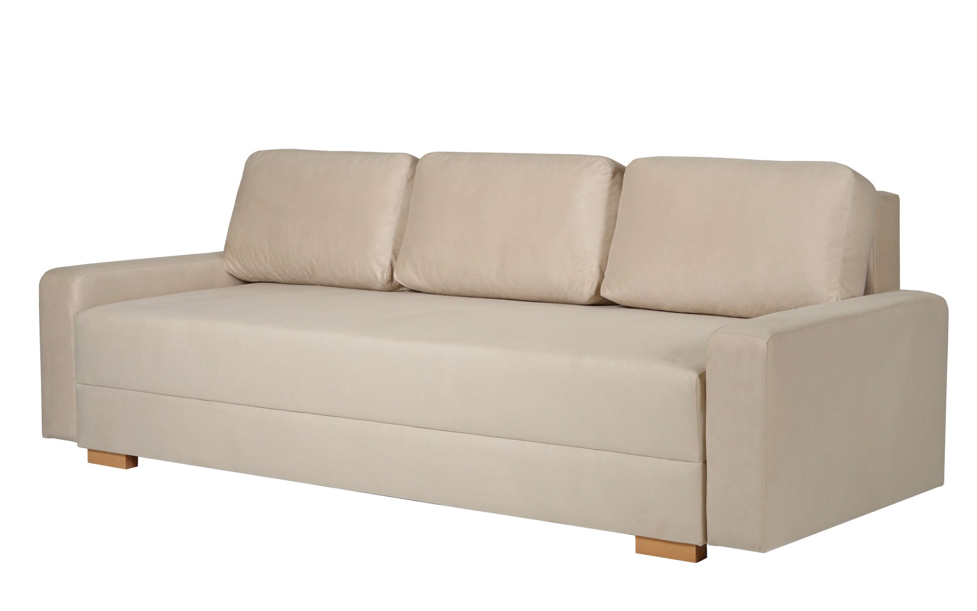 INOSIGN 3-Sitzer »SHERIDIAN Schlafsofa mit Bettkasten, in Feincord & Velvet«, mit Wellenunterfederung, moderne Bezüge, B/H/T 225/94/80