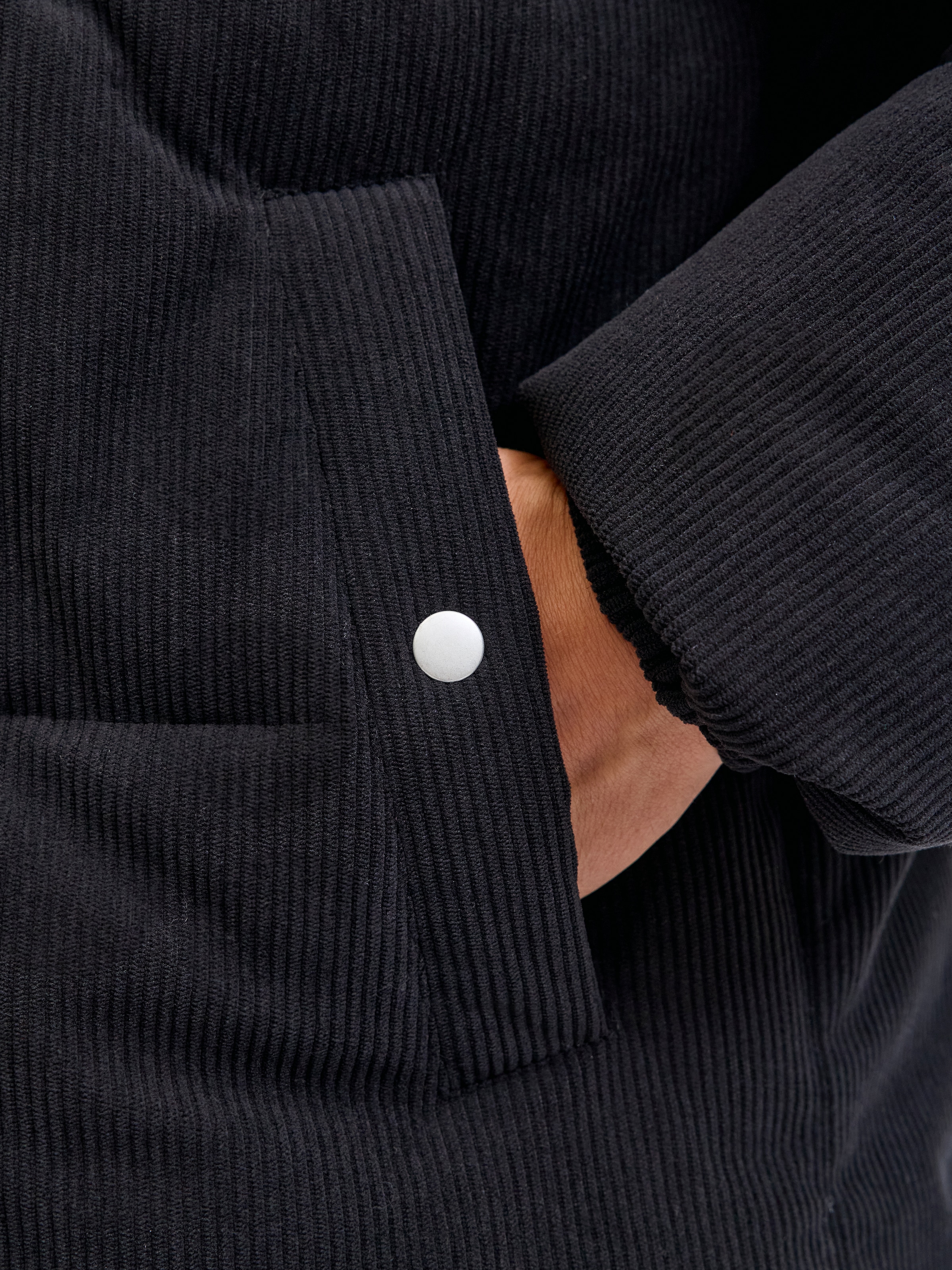 Jack & Jones Steppjacke »JORGREENE CORDUROY PUFFER JACKET« ohne Kapuze