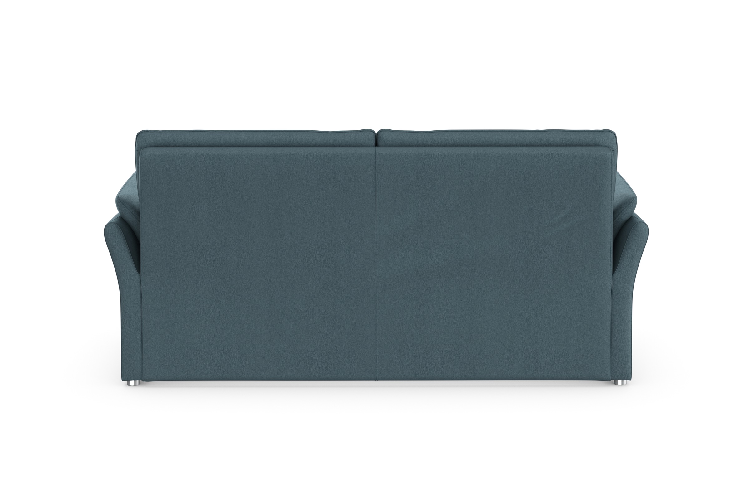 DOMO collection 2,5-Sitzer »Pina, schmale Armlehnen, mit Federkern, kompakt & elegant«, Hoher Sitzkomfort, Luxus-Microfaser Lederoptik, petrol, Breite 199 cm