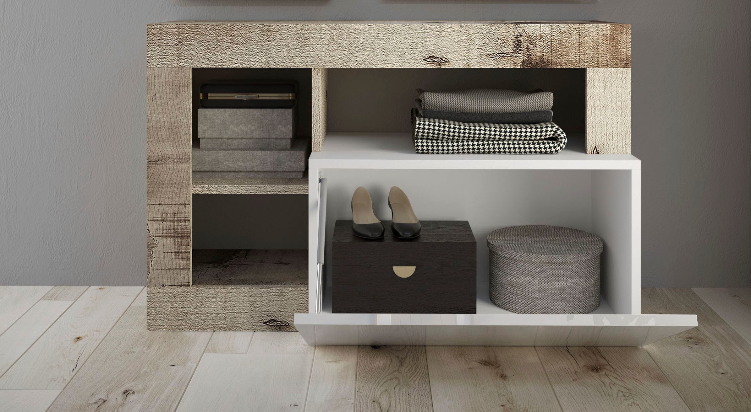 INOSIGN Garderobenschrank »Hamburg, Breite 91 cm«, mit 1 Klappe