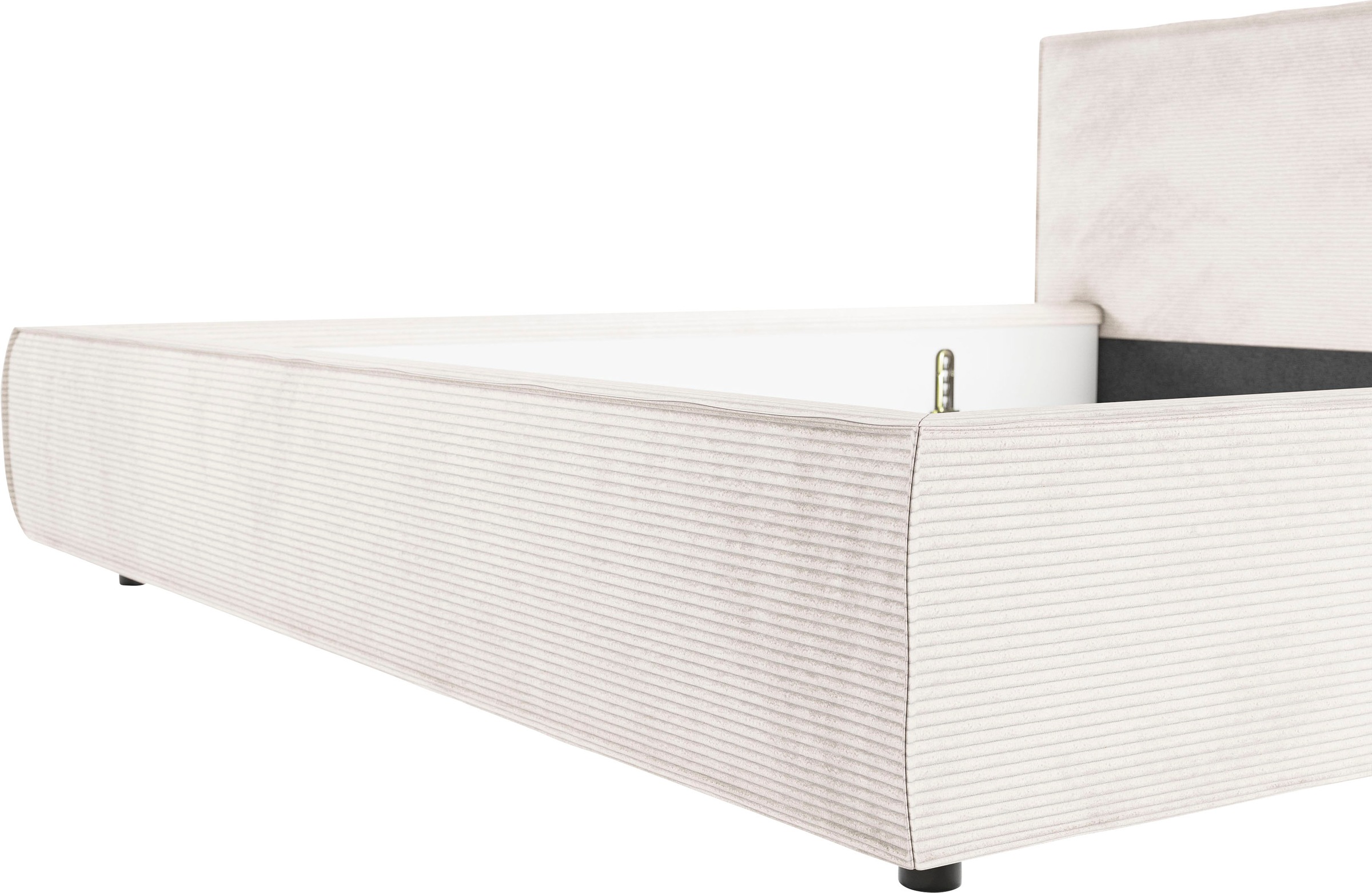 INOSIGN Polsterbett »Adrina mit Biesenoptik, Feincord und Luxus-Microfaser«, bis 280kg, auch in Überlänge 220 cm, 4 Breiten bis 200cm