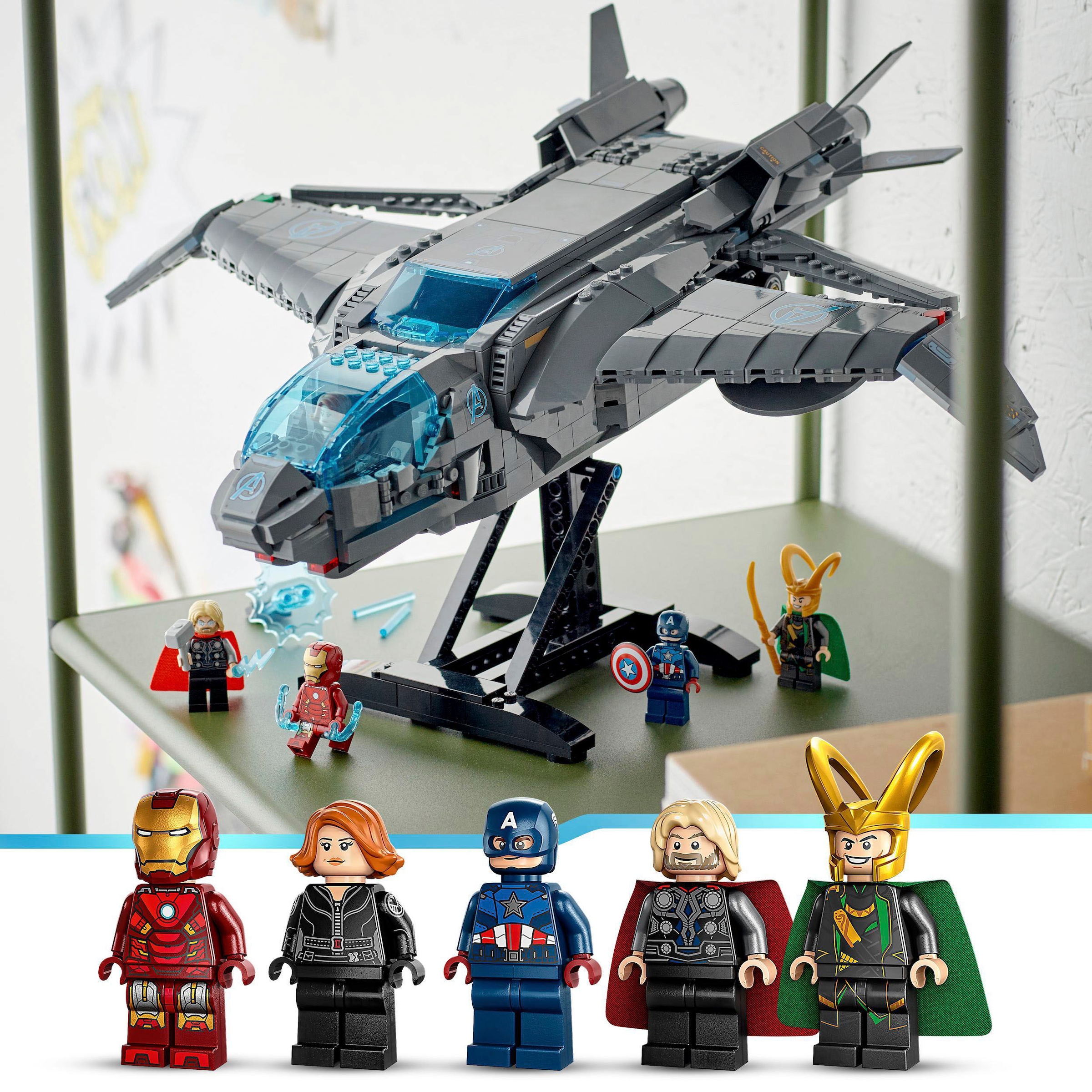 LEGO® Konstruktionsspielsteine »Der Quinjet der Avengers (76248), LEGO® Marvel«, (795 St.), Made in Europe