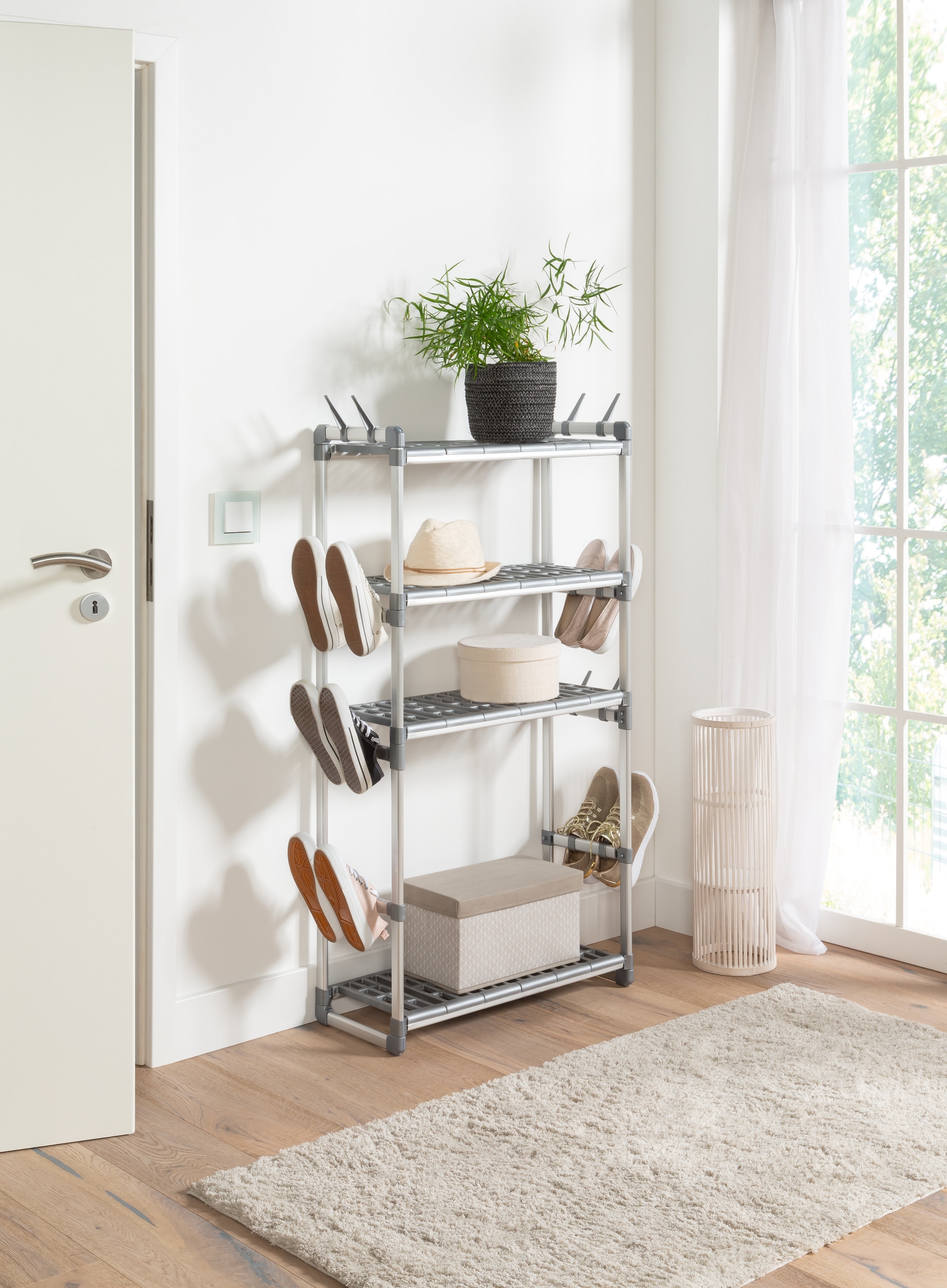 Ruco Standregal »Schuh- und Aufbewahrungsregal«, aus Aluminium und Kunststo günstig online kaufen