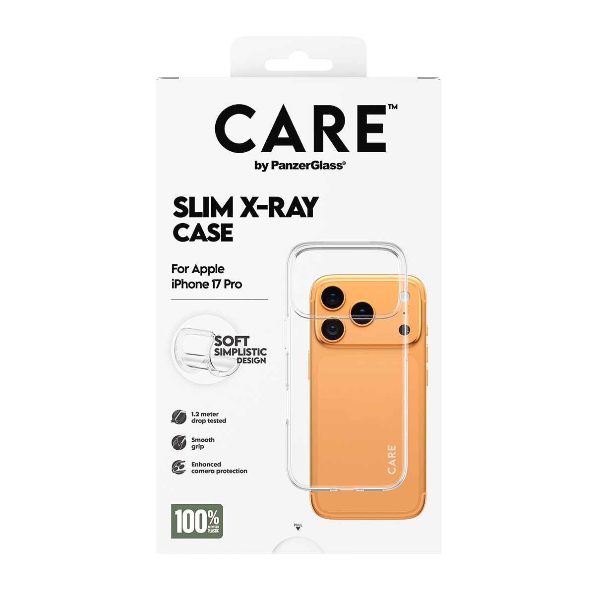 CARE by PanzerGlass Handyhülle »Slim X-Ray Case für Apple iPhone 17 Pro« Apple iPhone 17 Pro Backcover, Schutzhülle, Handyschutzhülle, Case, Schutzcase, stoßfest