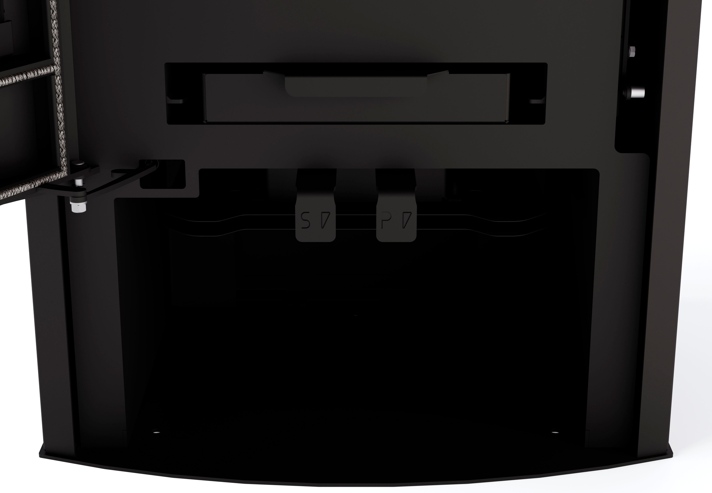 JUSTUS Kaminofen »Lara Stahl Schwarz Exklusiv« Aufstellort in deinem Zuhause, Top & Teefachstein