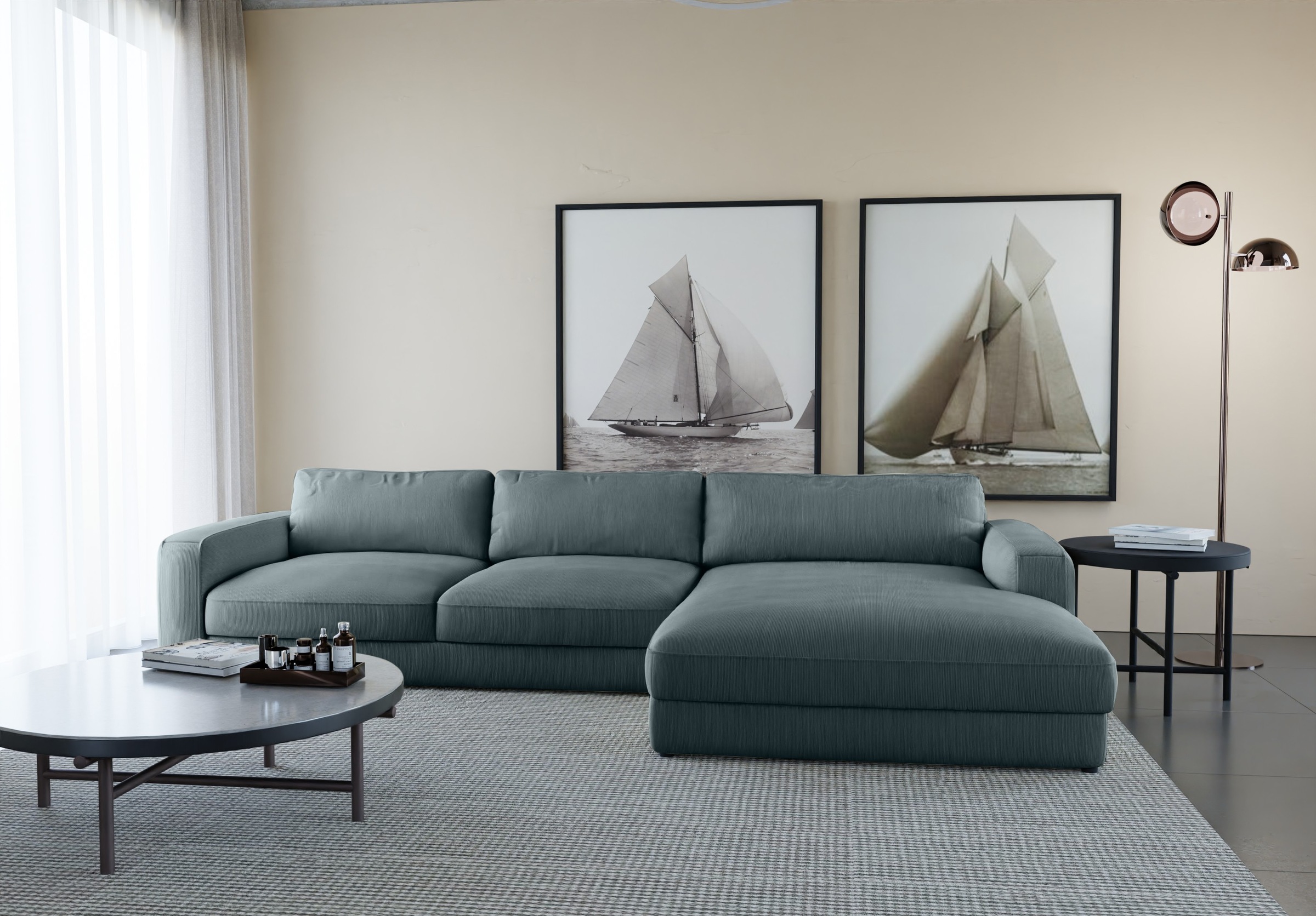 PLACES OF STYLE Ecksofa »Bloomfield, elegant, viel Platz, Mega Couch, Breit günstig online kaufen