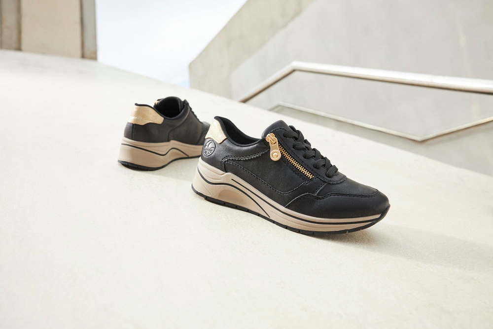 Rieker Keilsneaker, Halbschuh, Schnürschuh, Freizeitschuh mit Soft-Einlage