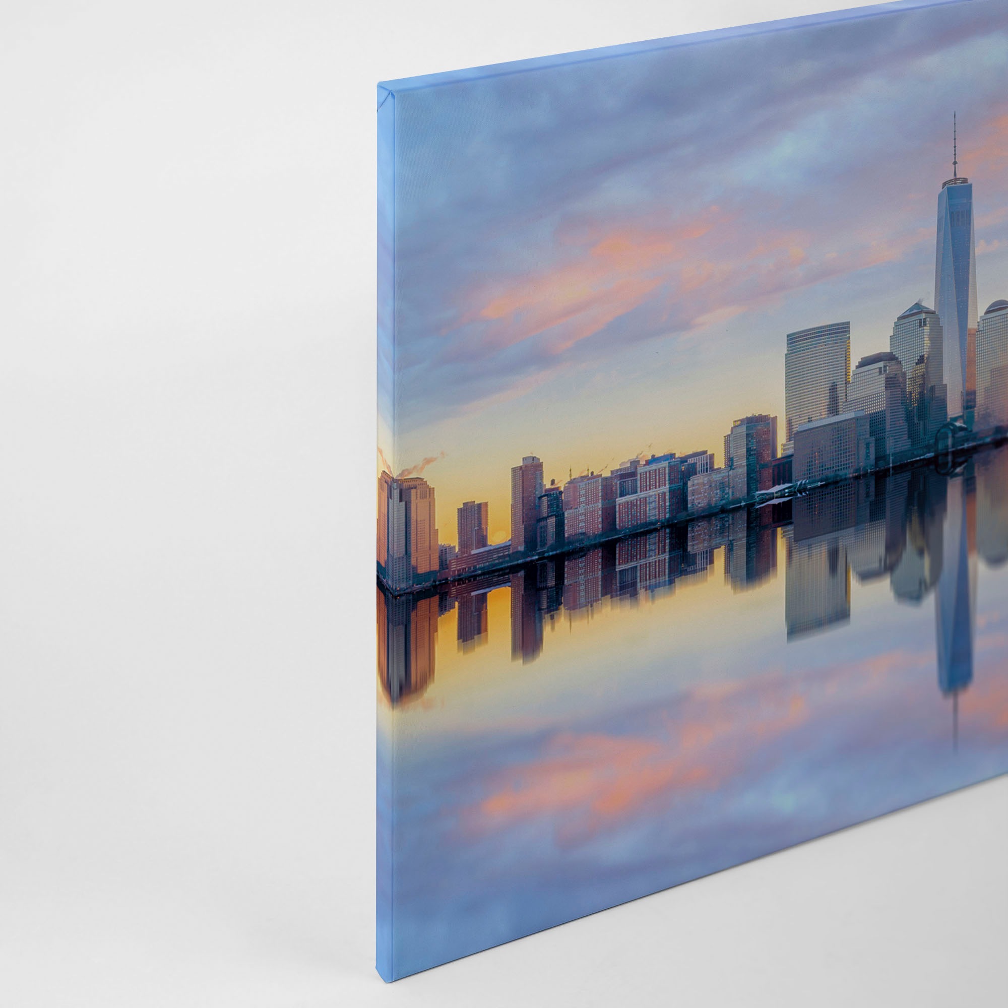 A.S. Création Leinwandbild »Skyline NY«, Kunst-New York-Kinder, (1 St.), Skyline Bild Keilrahmen Großstadt Leinwand-Bild Wohnzimmer modern Wand