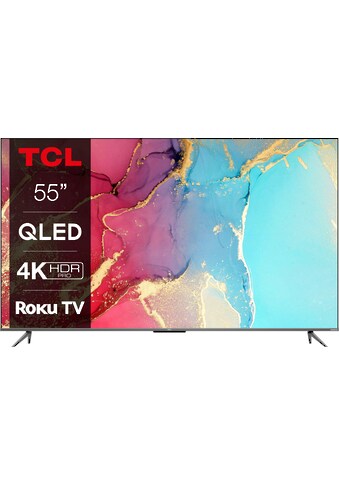 TCL QLED-Fernseher »55RC630X1«, 139 cm/55 Zoll, 4K Ultra HD, Smart-TV, Roku TV, HDR... kaufen