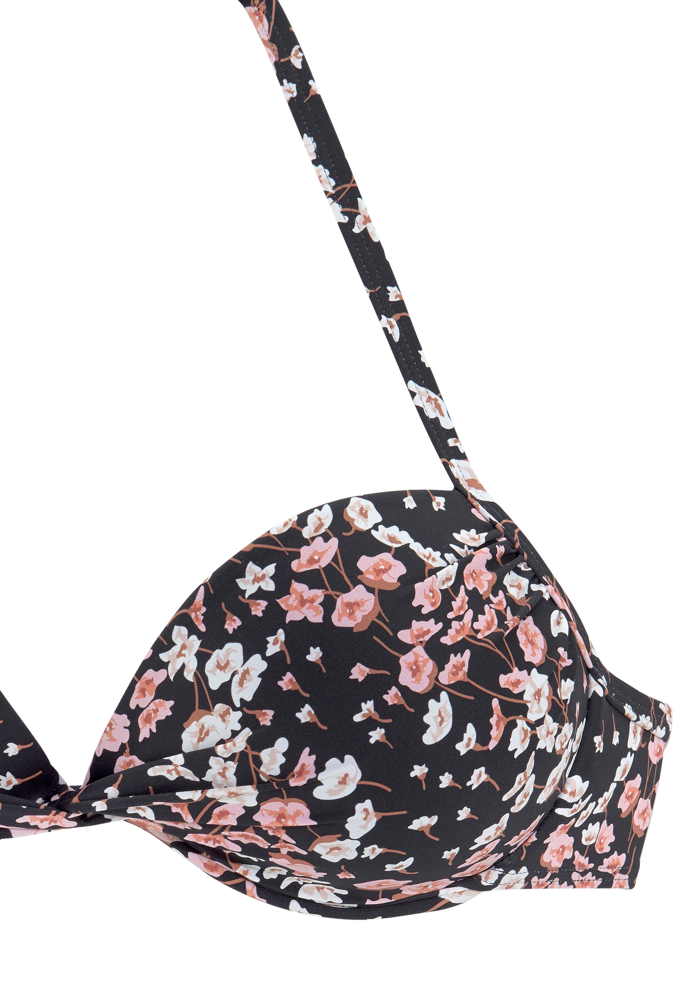 LASCANA Push-Up-Bikini-Top »Blair«, mit floralem Design